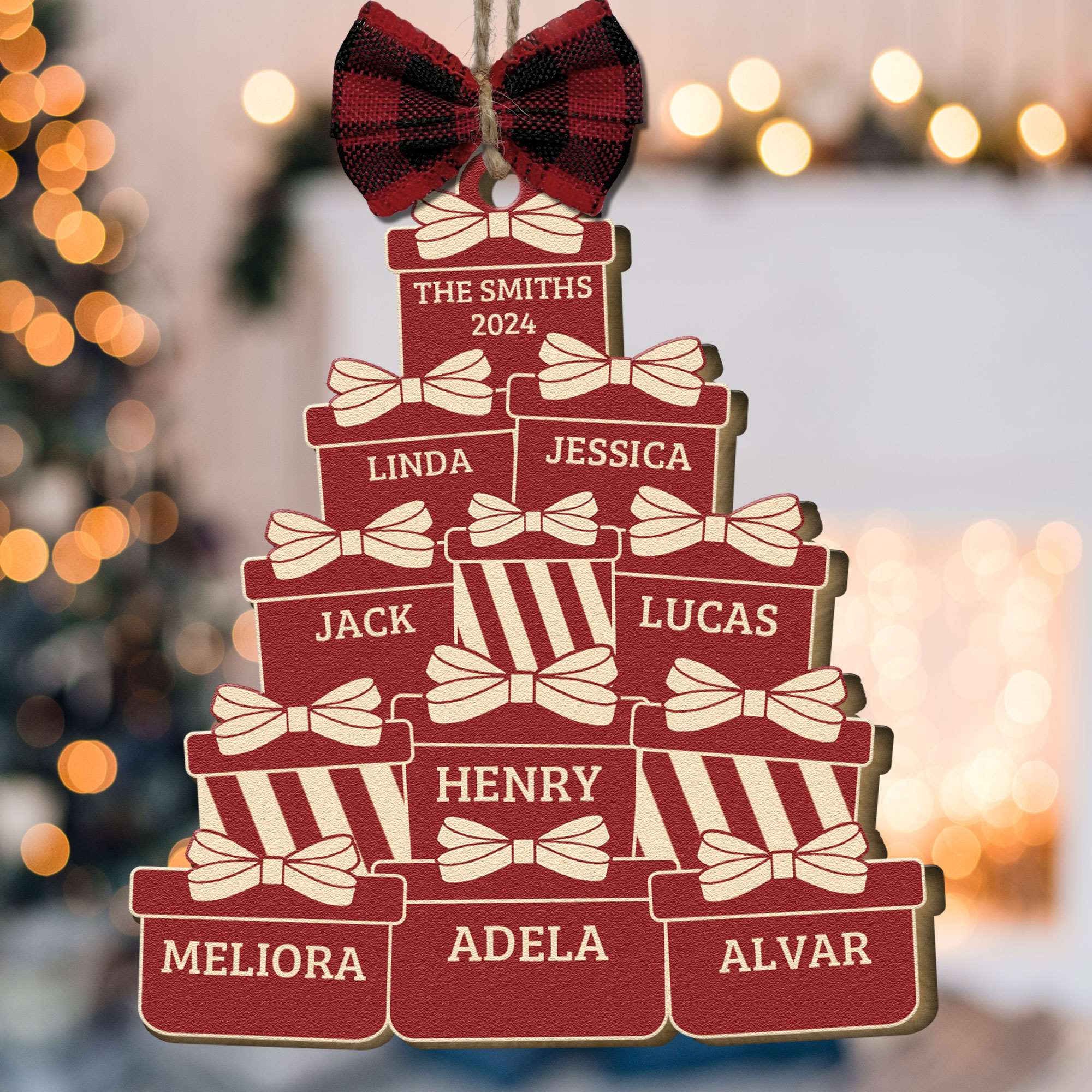 The Family Name - Personalized Wooden Ornament - Image 5