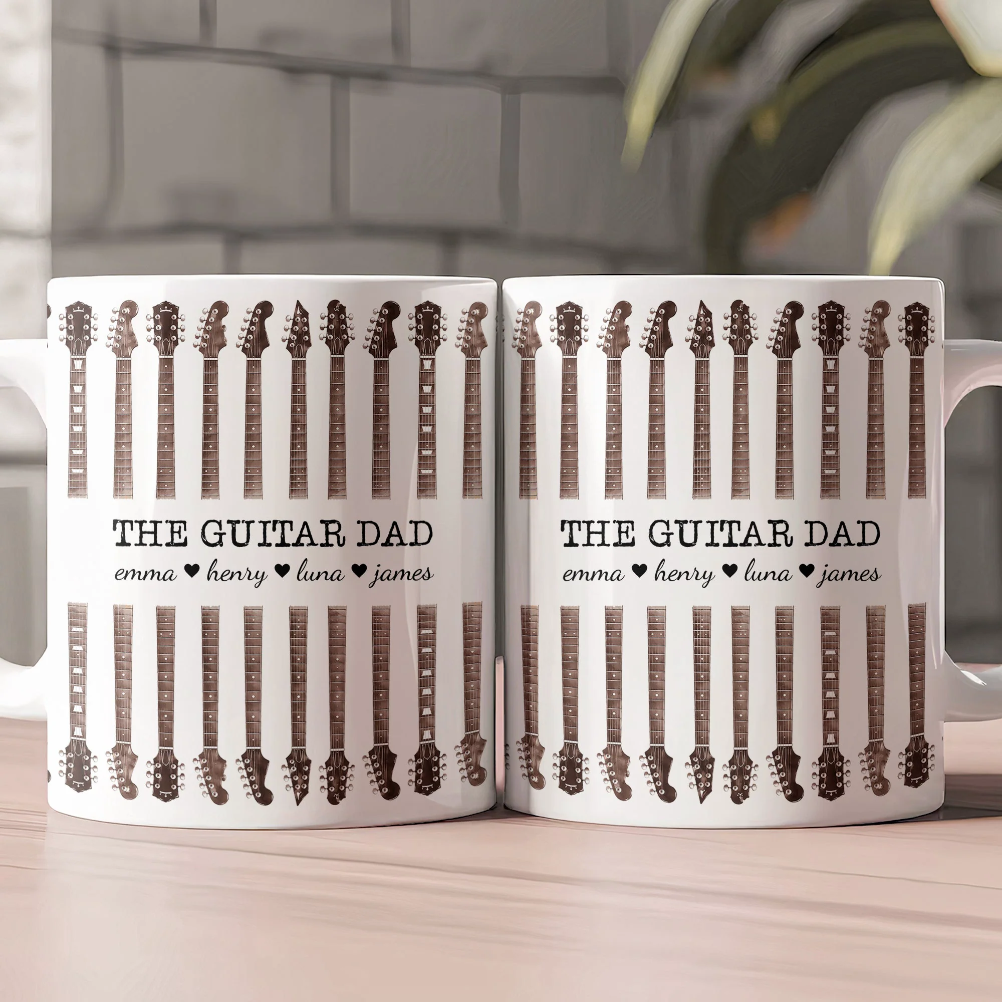 The Guitar Dad Father's Day Gift For Dad, Husband - Personalized Mug - Image 2