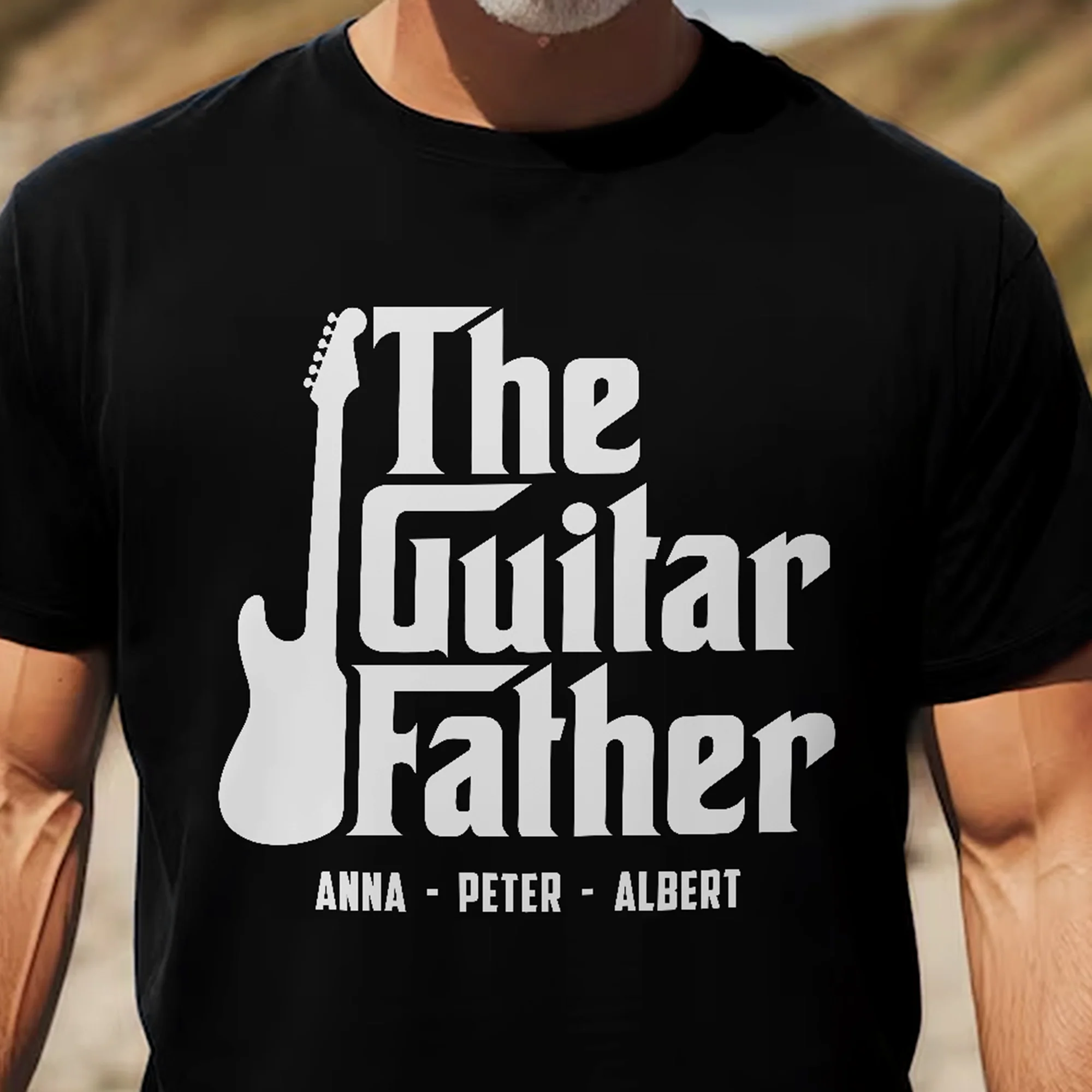 The Guitar Father - Personalized Shirt - Image 3