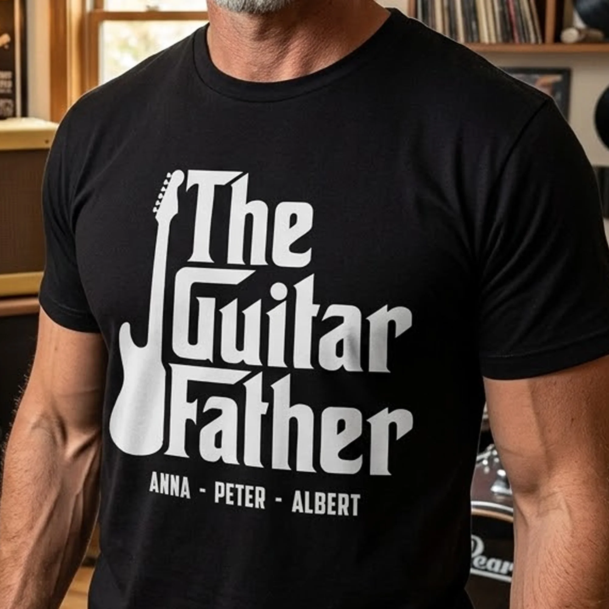 The Guitar Father - Personalized Shirt - Image 4