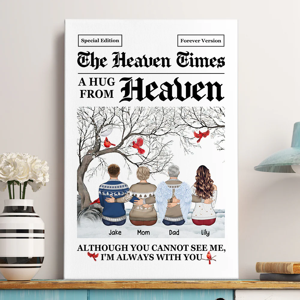 The Heaven Times I'm Always With You - Personalized Poster/Canvas/Wall Art - Image 7