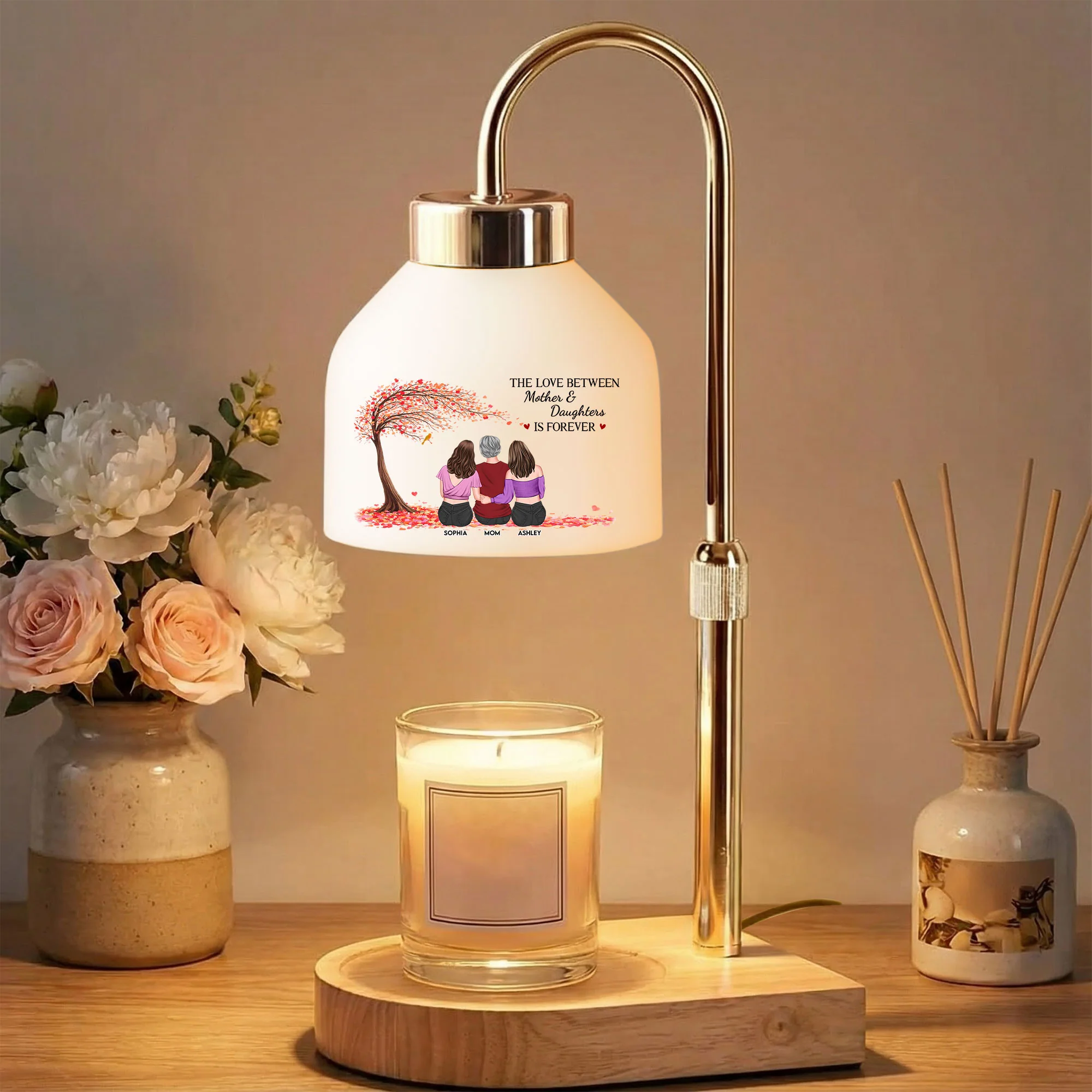 The Love Between Mother & Daughter Is Forever - Personalized Candle Warmer - Image 3