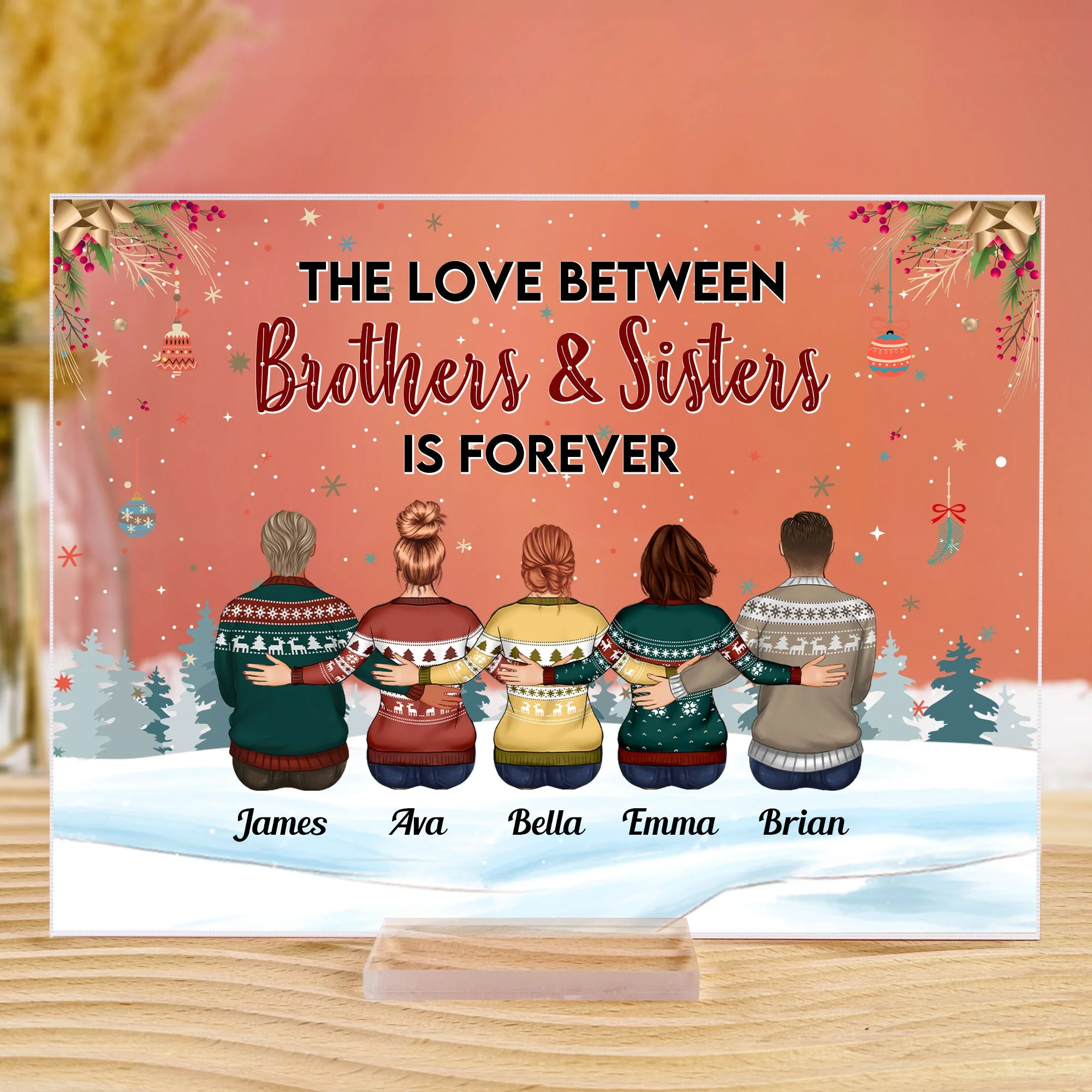 The Love Is Forever - Personalized Acrylic Plaque - Image 2