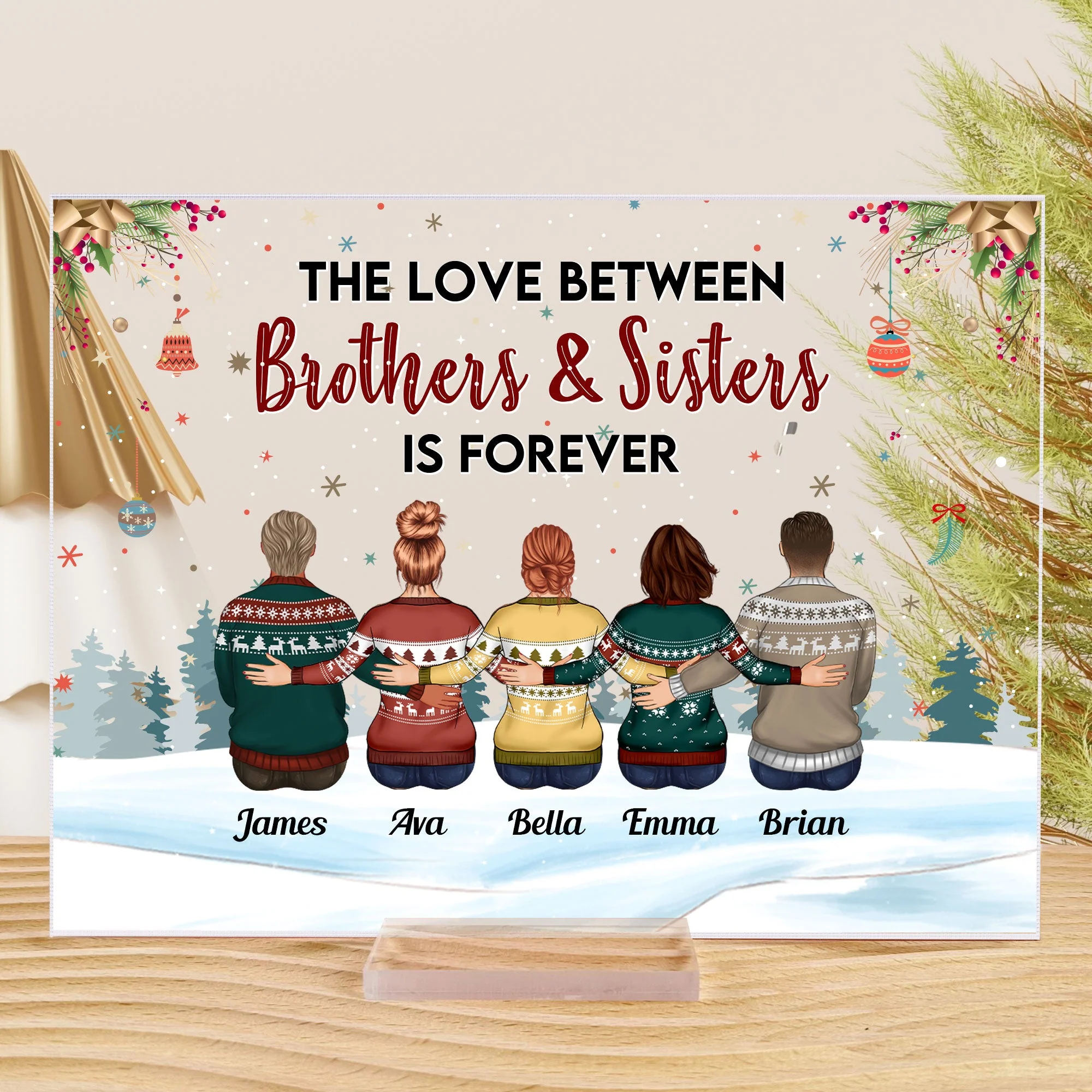The Love Is Forever - Personalized Acrylic Plaque - Image 3
