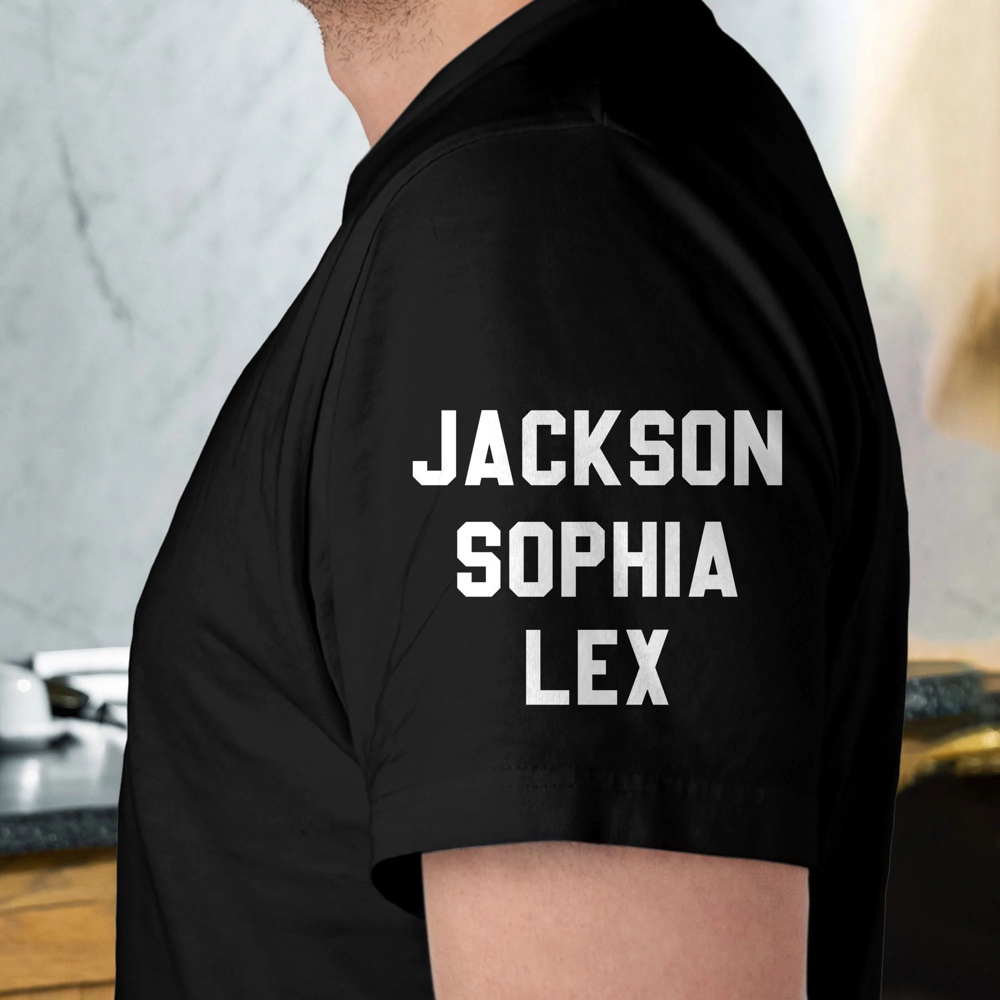 The Man The Myth The Legend - Dad, Papa 250 Years Anniversary - Custom Kids' Names On Sleeve - Personalized Shirt - Image 3
