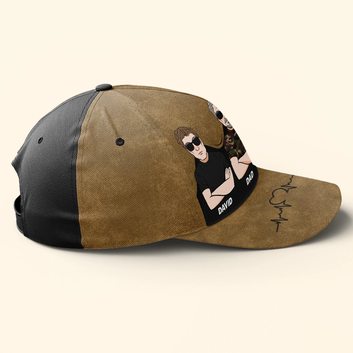 The Man The Myth The Legend Dad - Personalized Classic Cap - Image 3