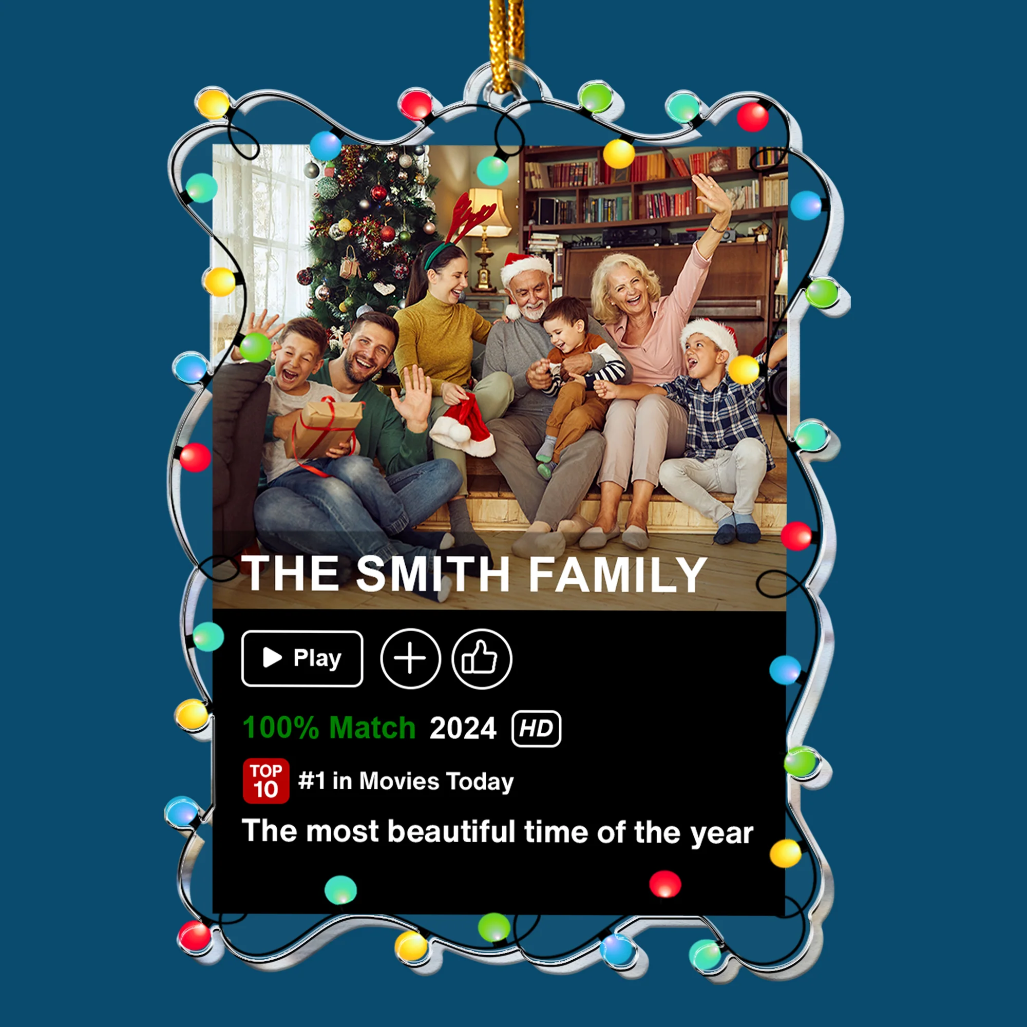 The Most Beautiful Time Of The Year - Personalized Acrylic Photo Ornament - Image 6