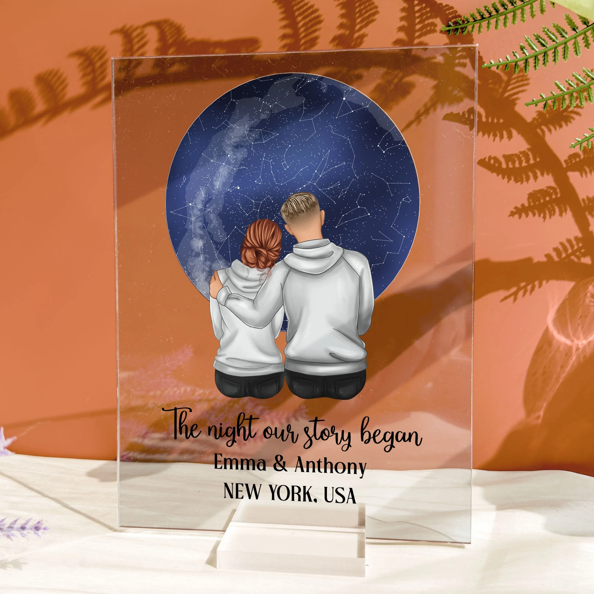 The Night Our Story Began - Personalized Acrylic Plaque - Image 5
