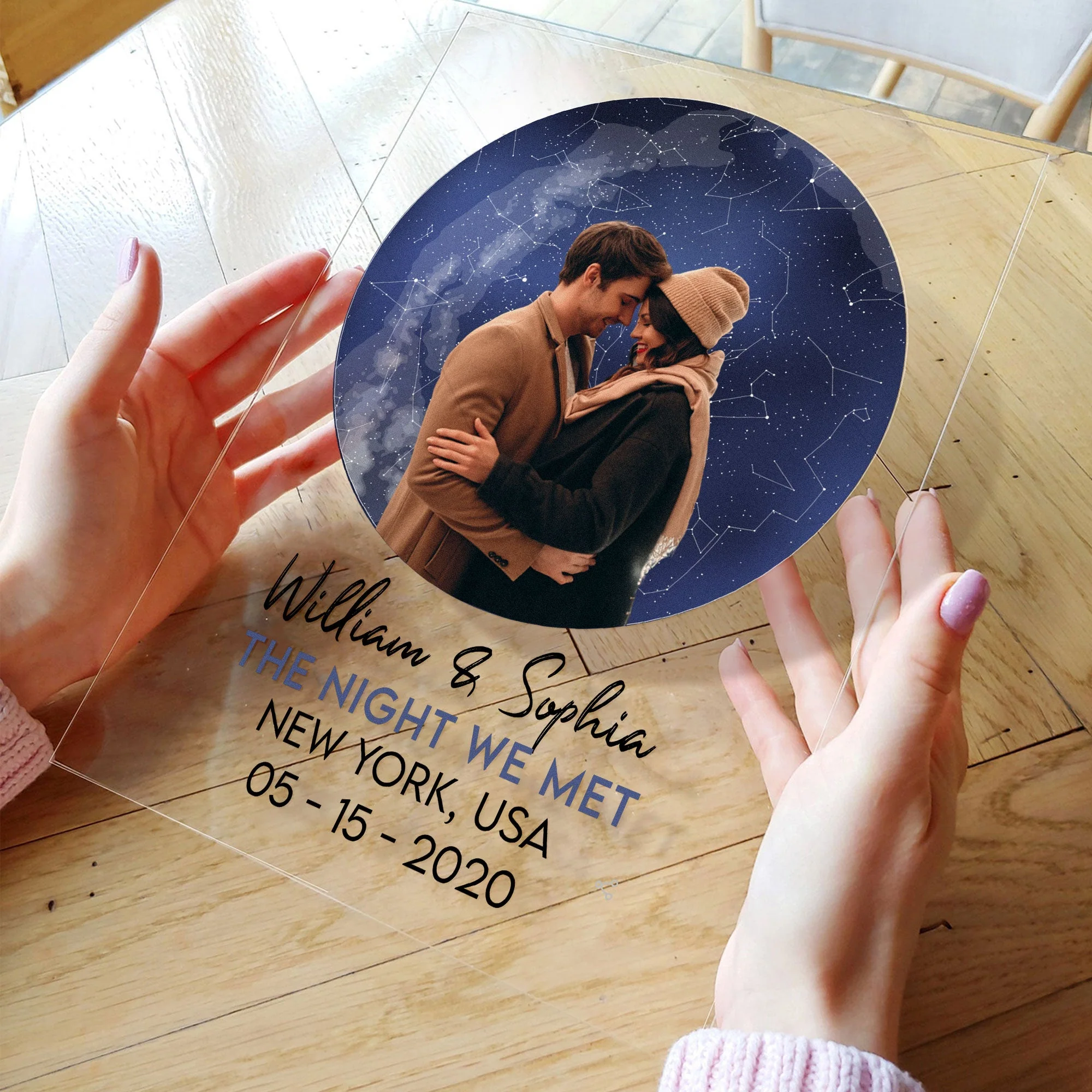 The Night We Met Star Map - Personalized Acrylic Photo Plaque - Image 2