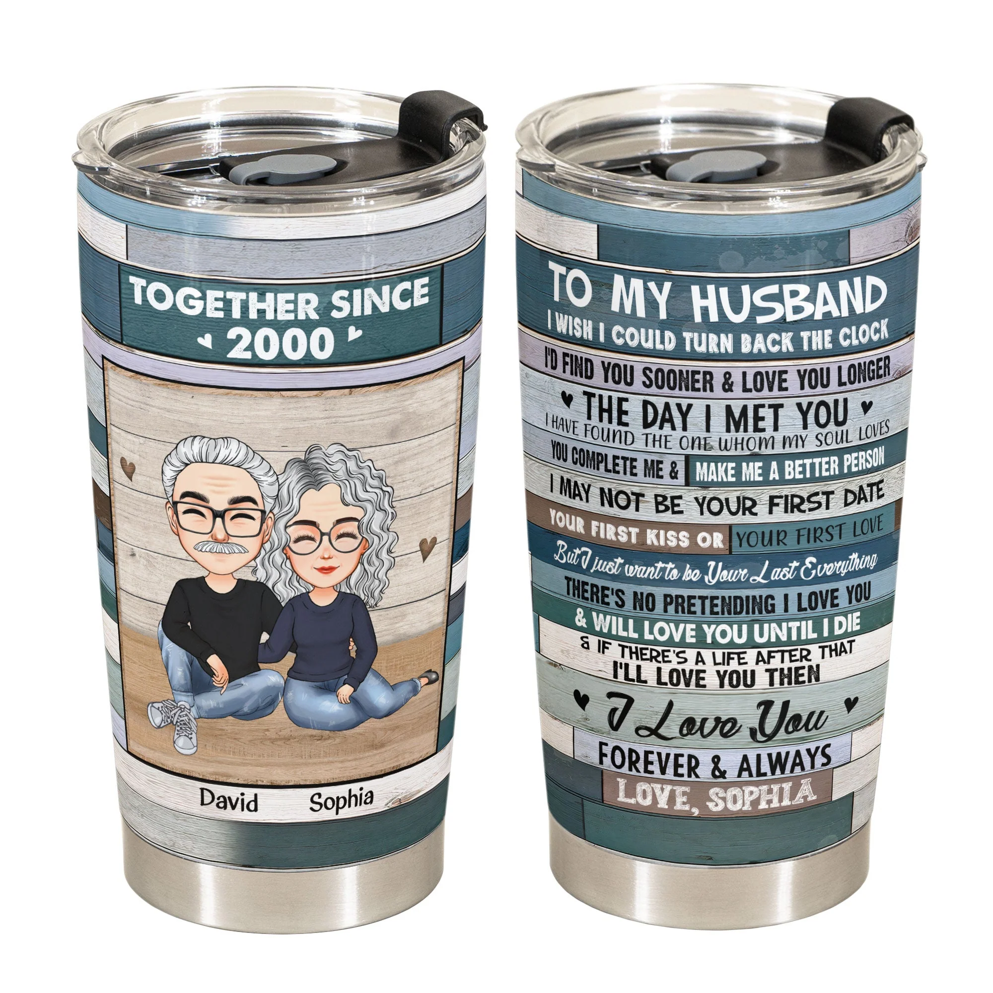 The One Whom My Soul Loves - Personalized Tumbler Cup - Image 2