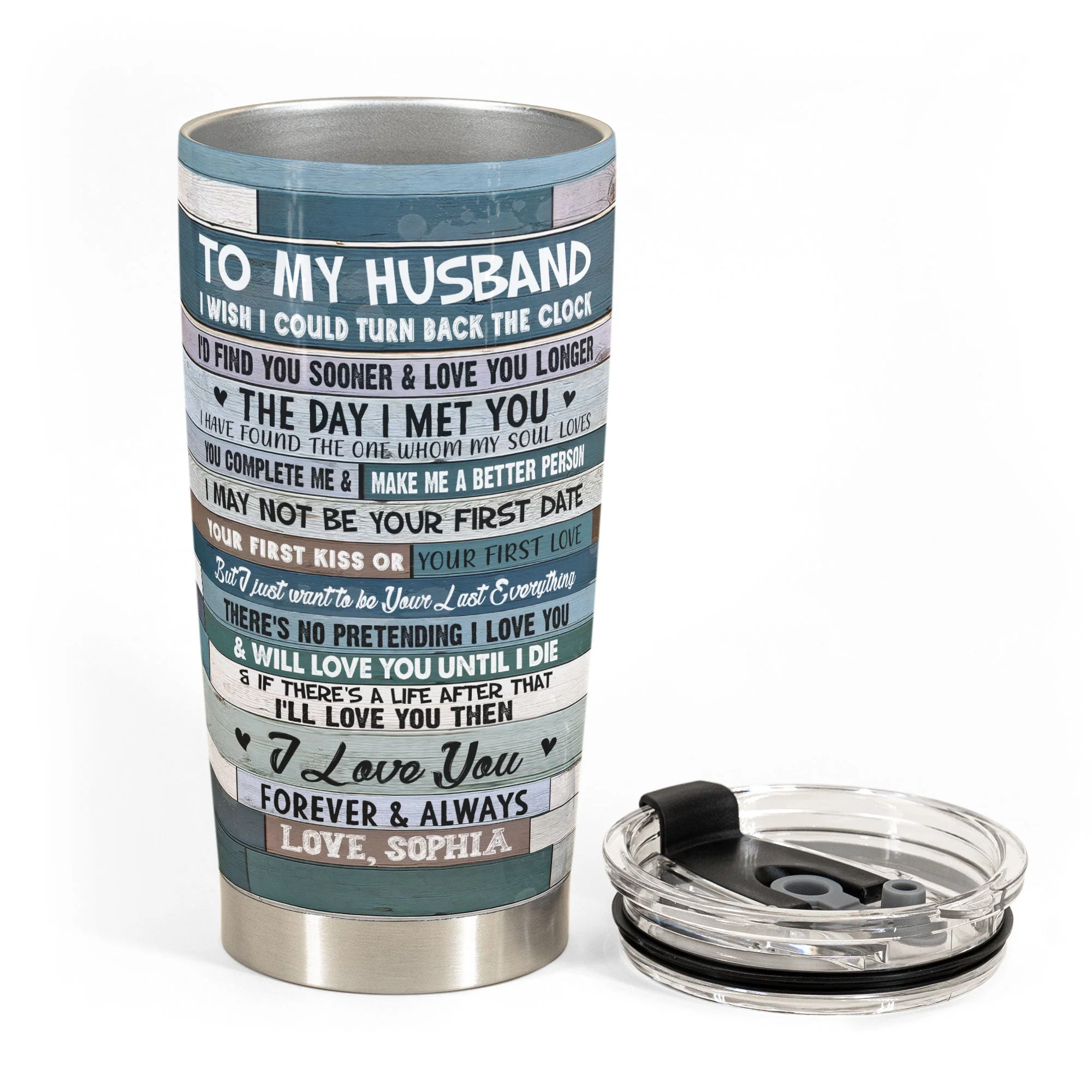 The One Whom My Soul Loves - Personalized Tumbler Cup - Image 3