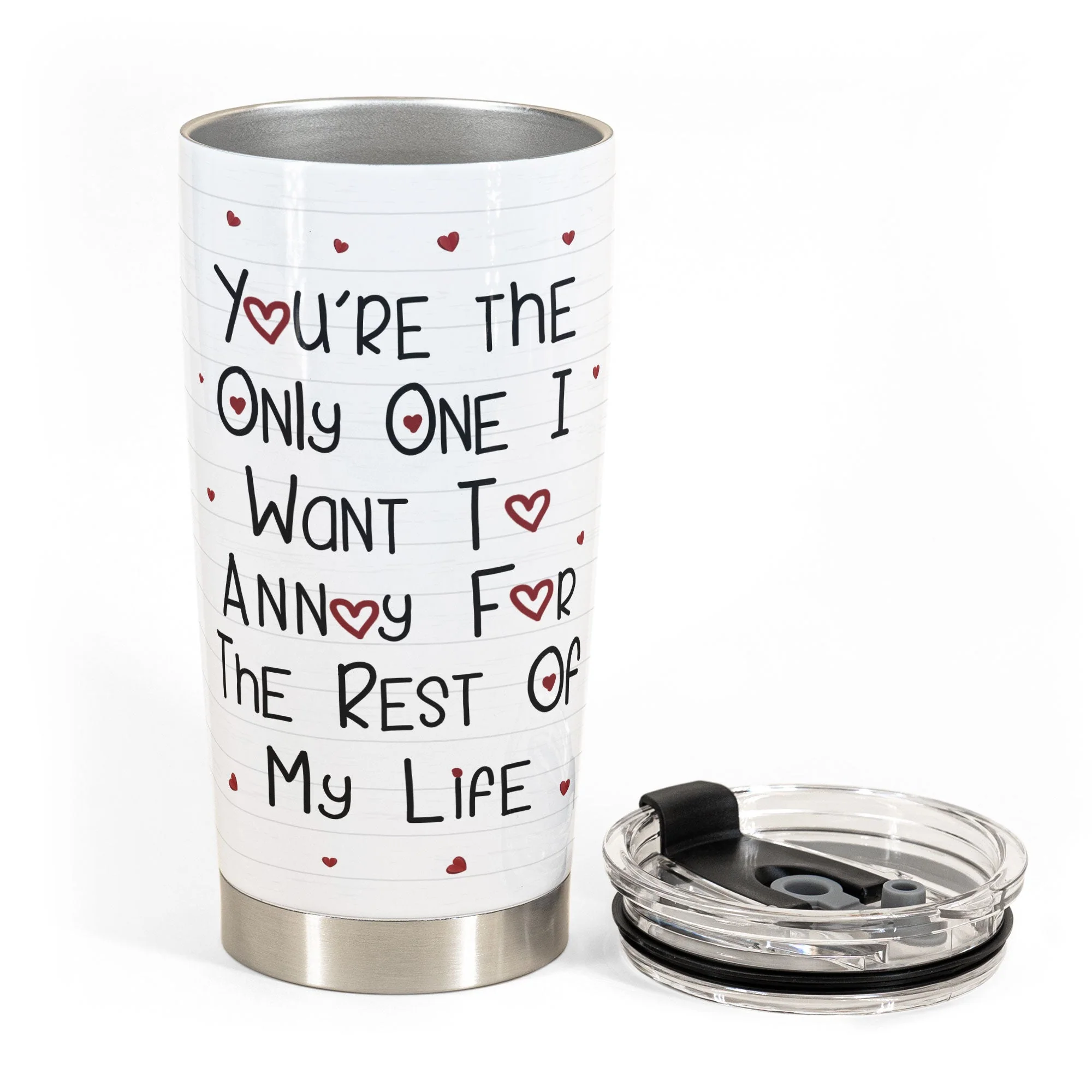 The Only One I Want - Personalized Tumbler Cup - Anniversary, Birthday Gift For Spouse, Lover, Husband, Wife, Boyfriend, Girlfriend - Image 3
