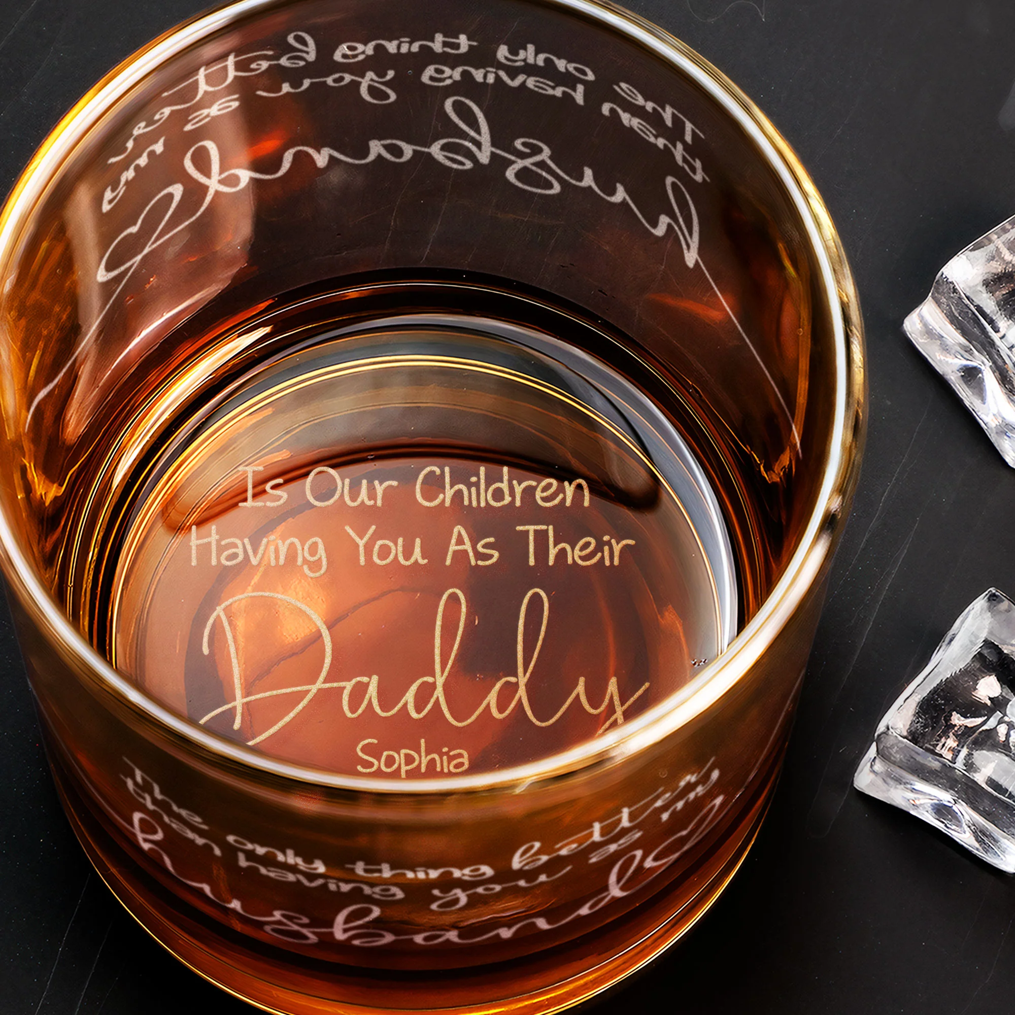 The Only Thing Better Than Having You As My Husband - Personalized Whiskey Glass - Image 5