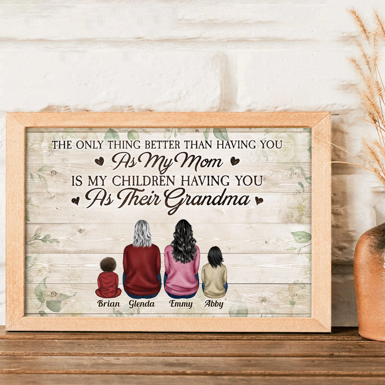 The Only Thing Better Than Having You As My Mom, Grandma - Personalized Poster - Mothers Day Gift For Grandma, For Mom, From Daughter - Image 2