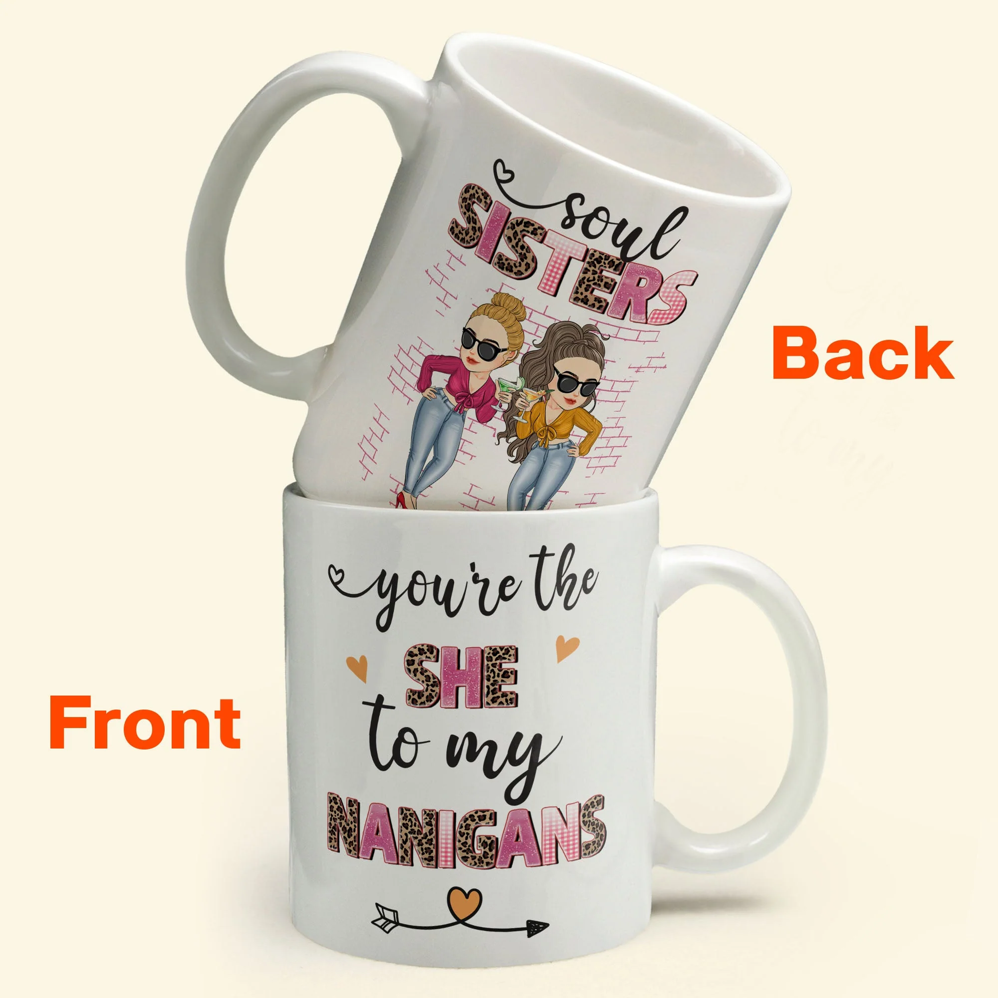 The She To My Nanigans - Personalized Mug - Image 6
