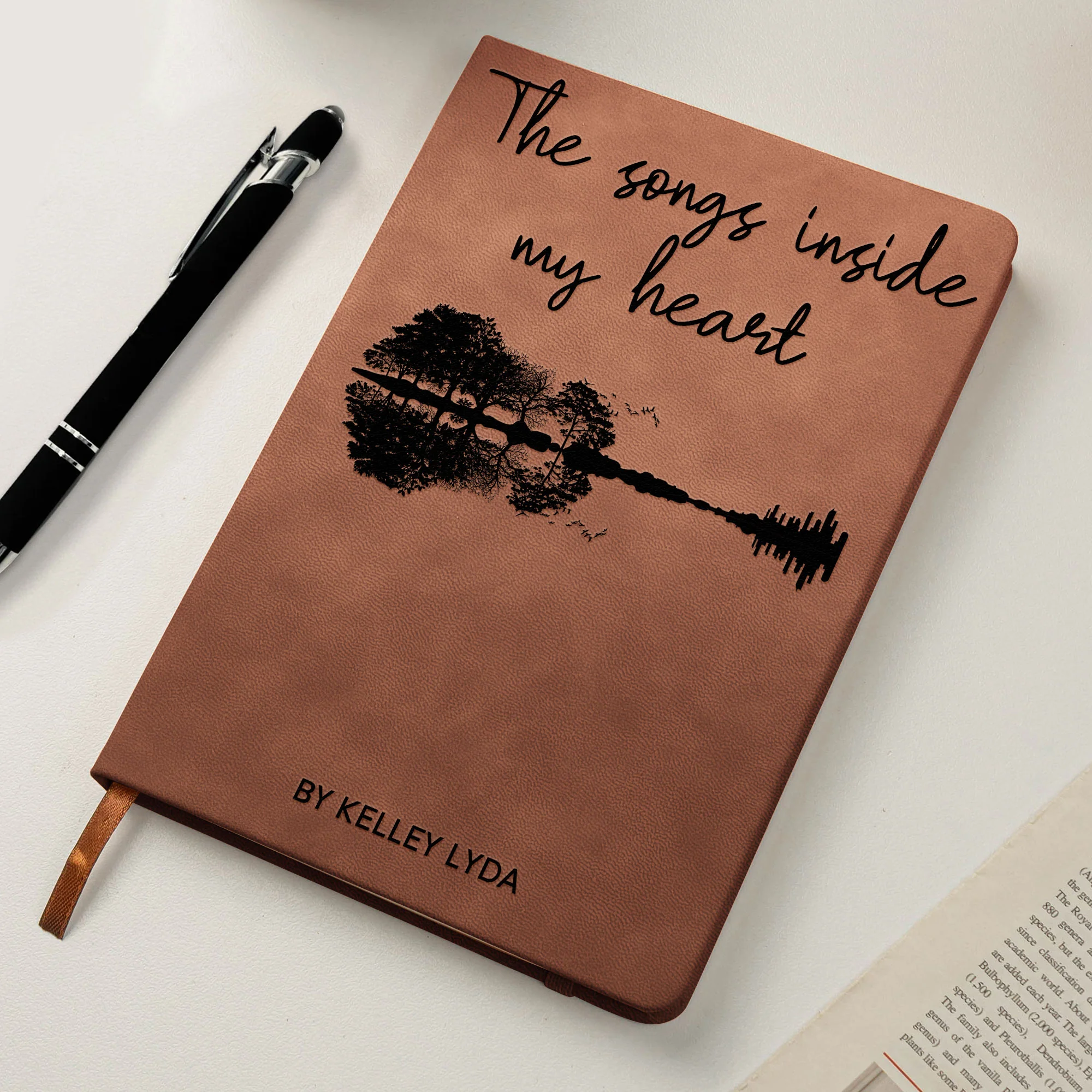 The Song Inside My Heart - Personalized Leather Journal - Image 6