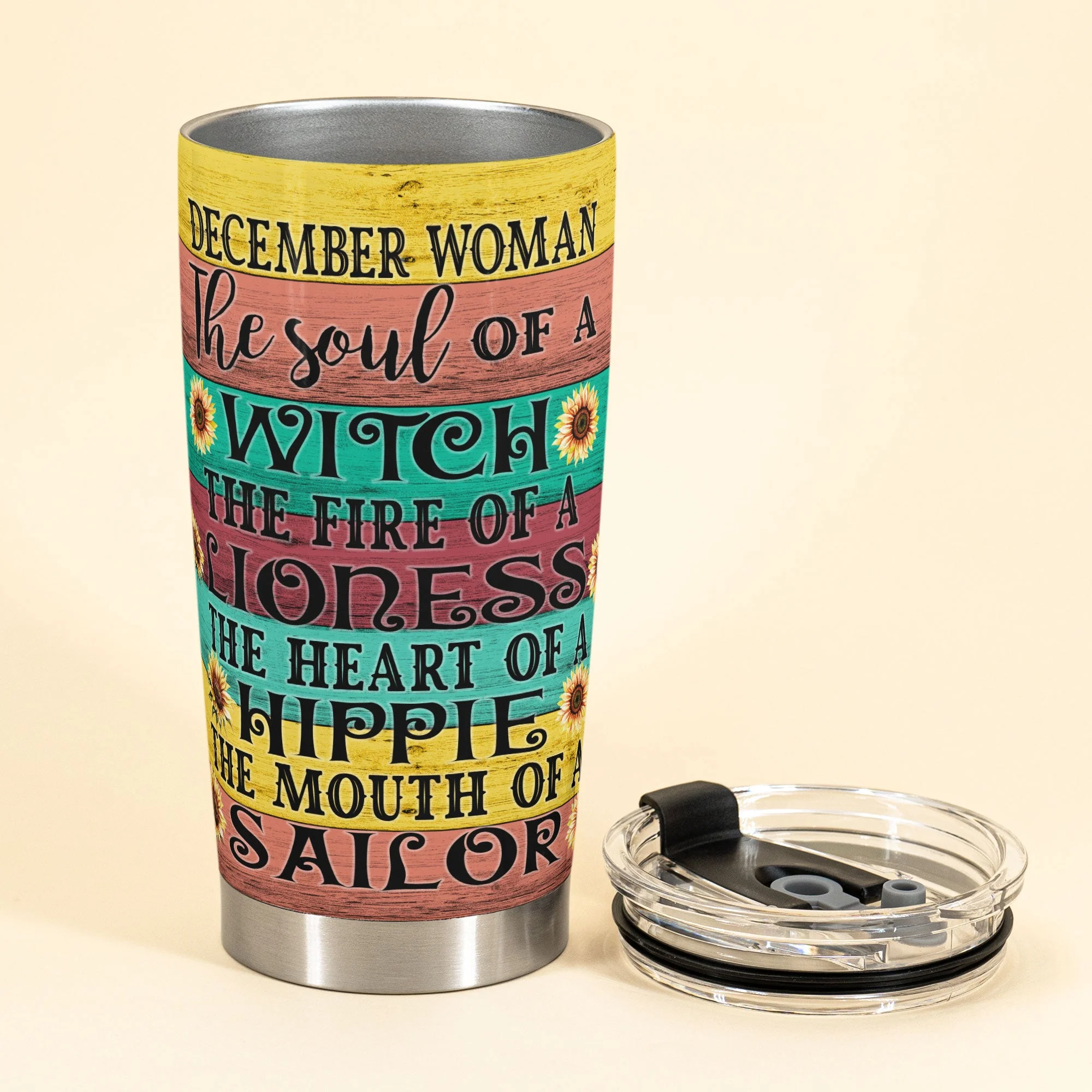 The Soul Of A Witch - Personalized Tumbler Cup - Gift For Hippies - Image 2