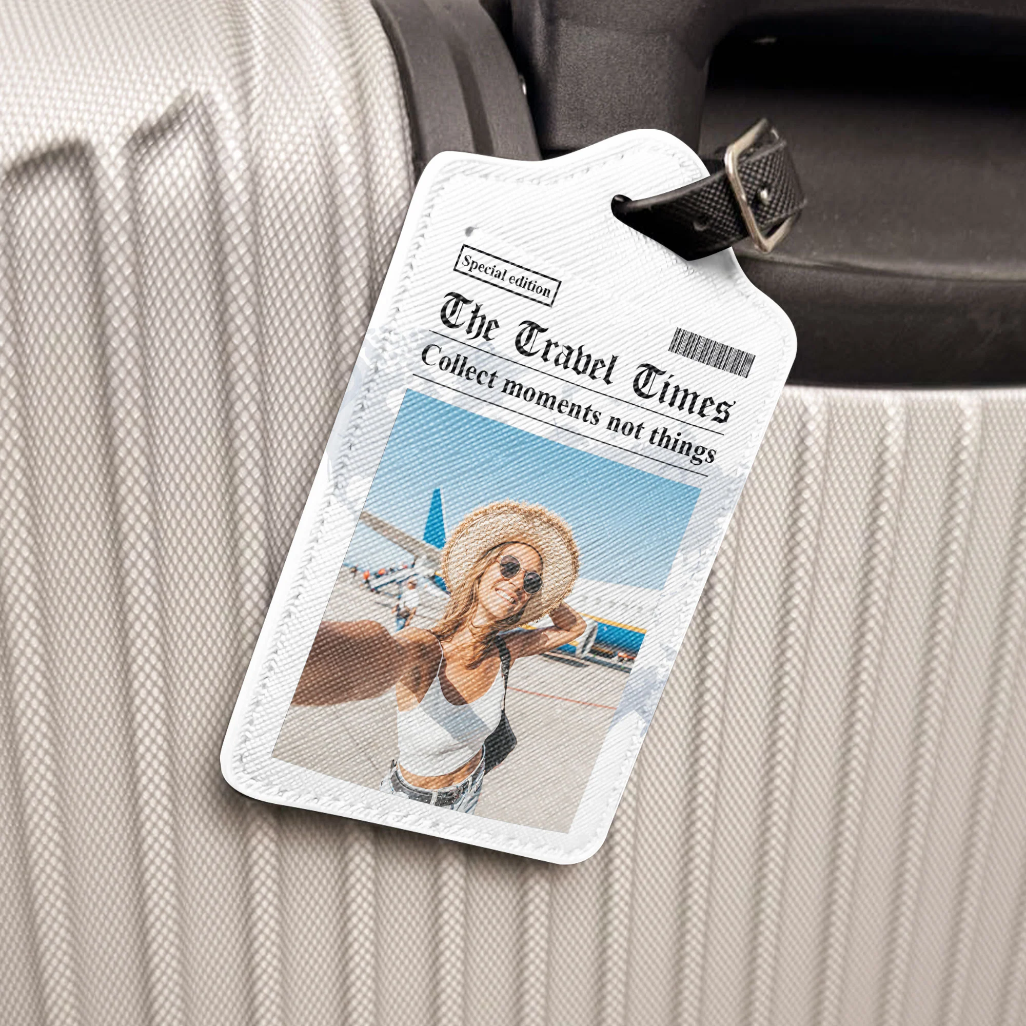 The Travel Times - Personalized Photo Passport Cover And Luggage Tag Travel Set - Image 5