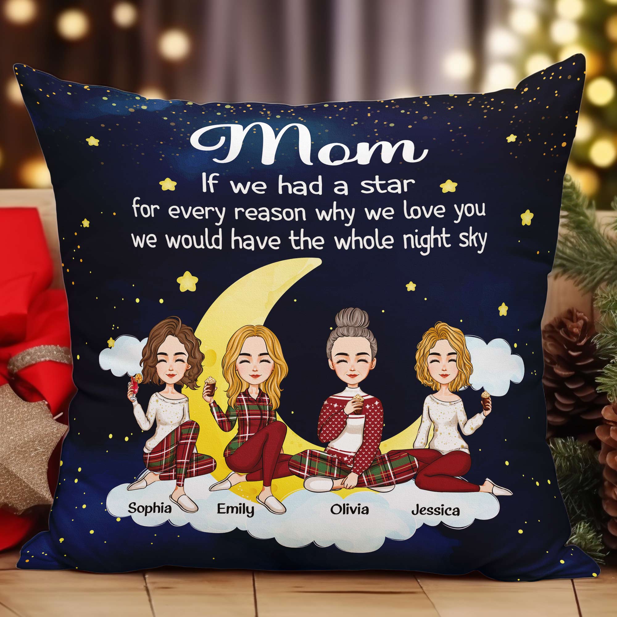 The Whole Night Sky - Personalized Pillow (Insert Included) - Image 2