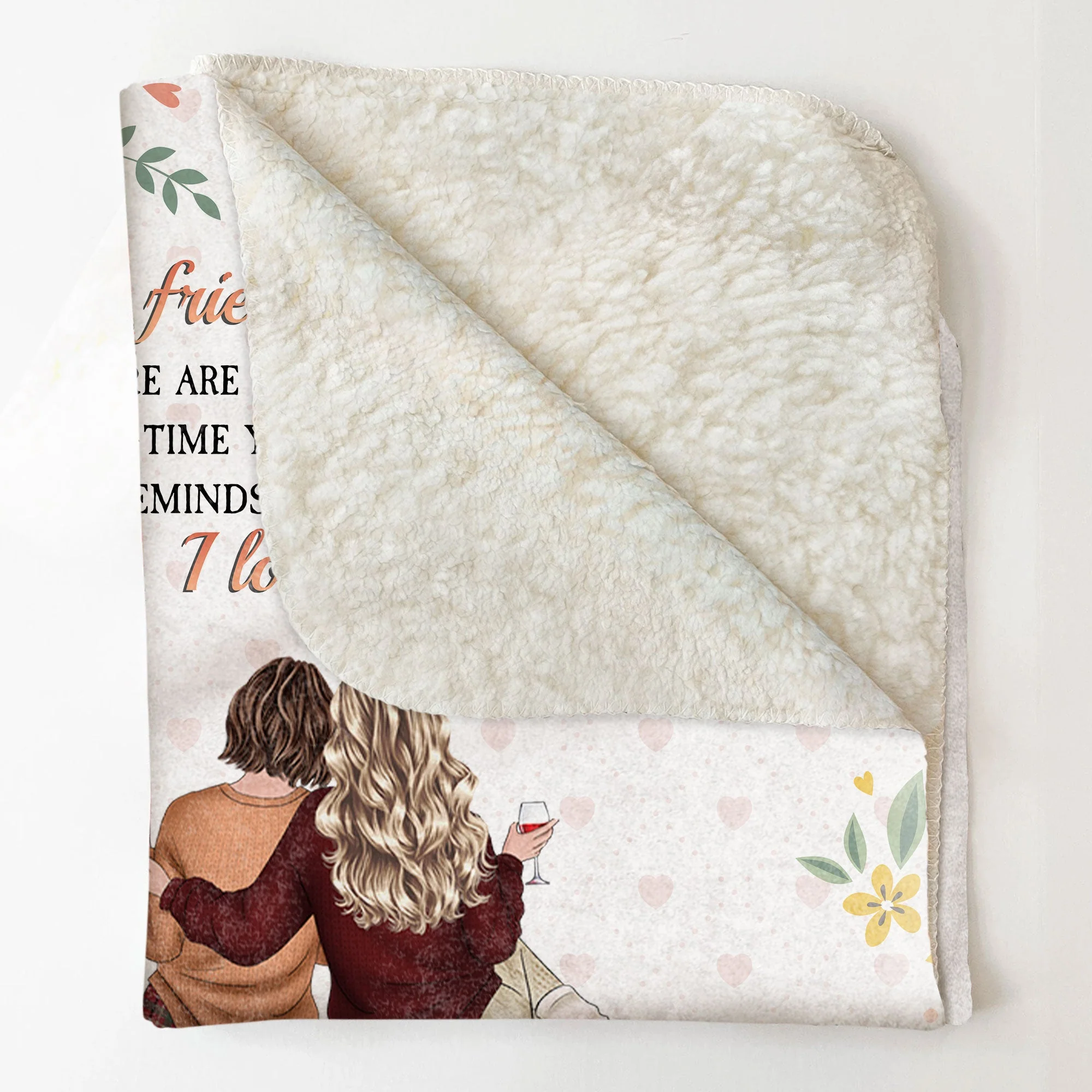 There Are Friends That Become Family - Personalized Blanket - Image 5