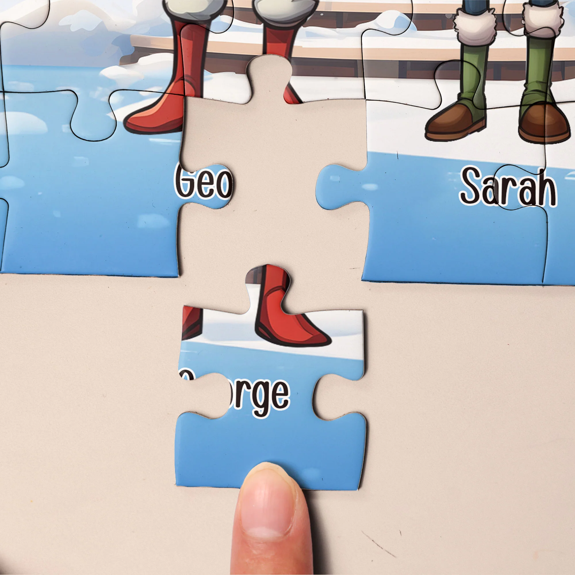 There Is No Greater Gift Than Family - Personalized Photo Jigsaw Puzzle - Image 5