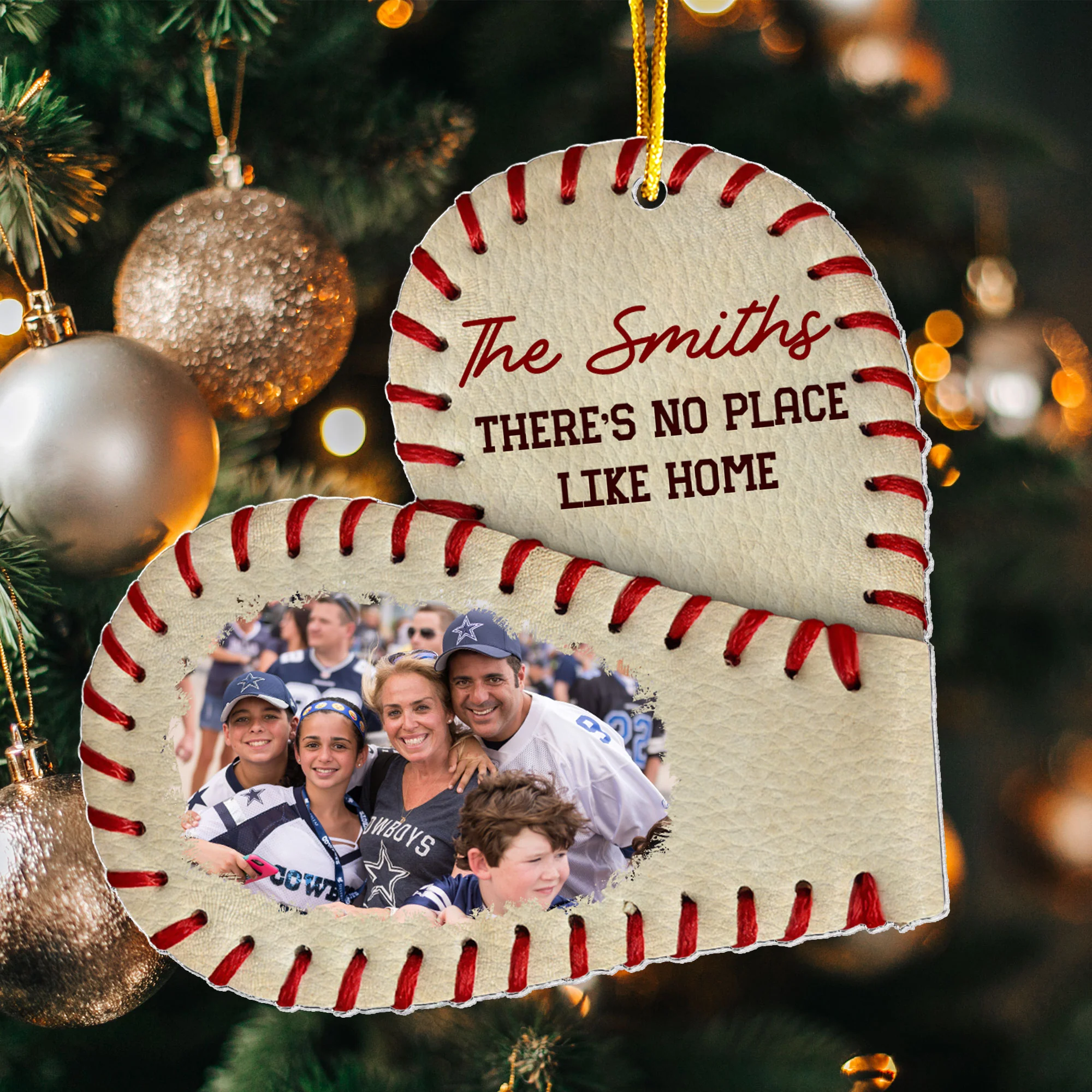 There's No Place Like Home - Personalized Acrylic Photo Ornament - Image 5