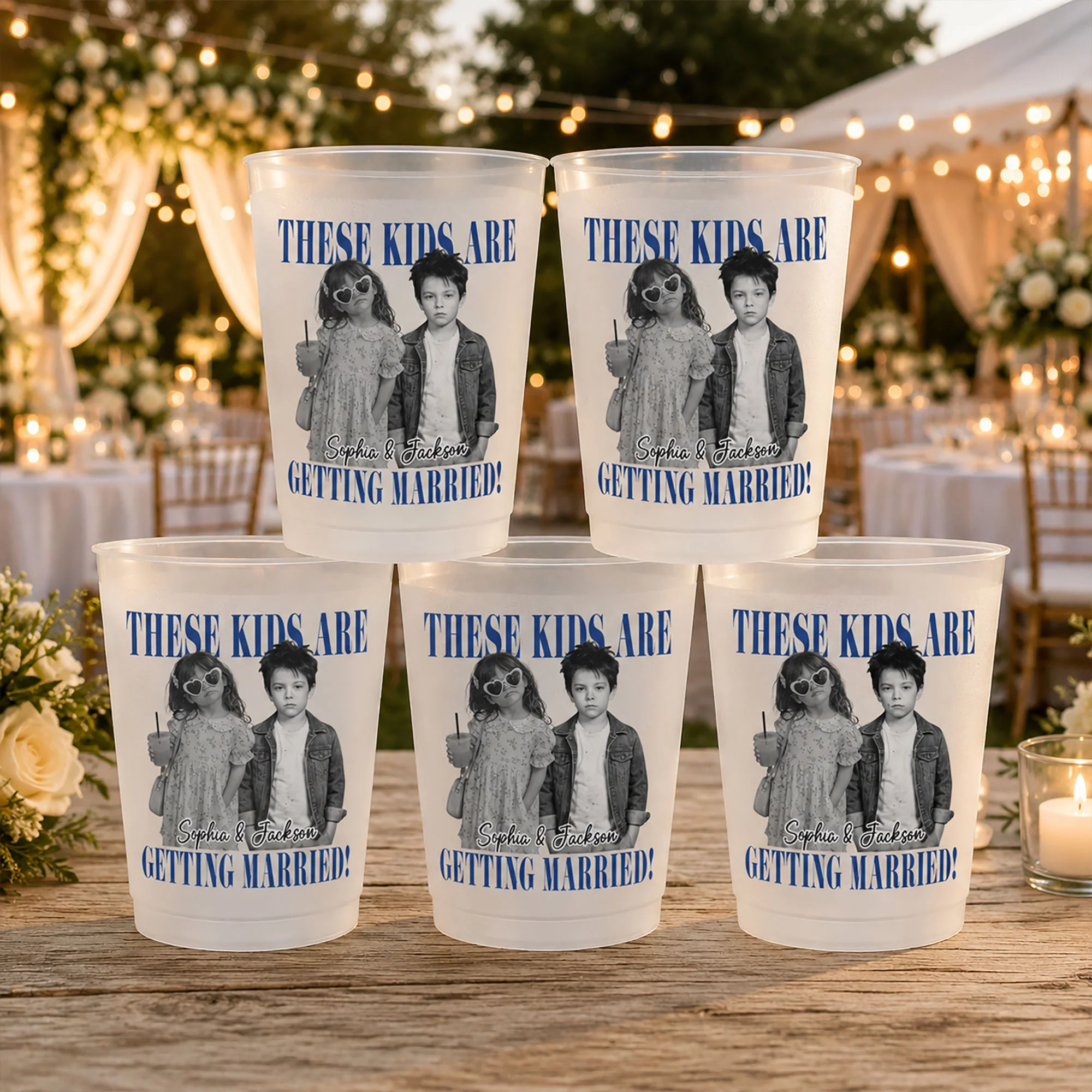 These Kids Are Getting Married! - Wedding Party Favor, Bachelor, Hen's Pary - Personalized Cups - Image 5
