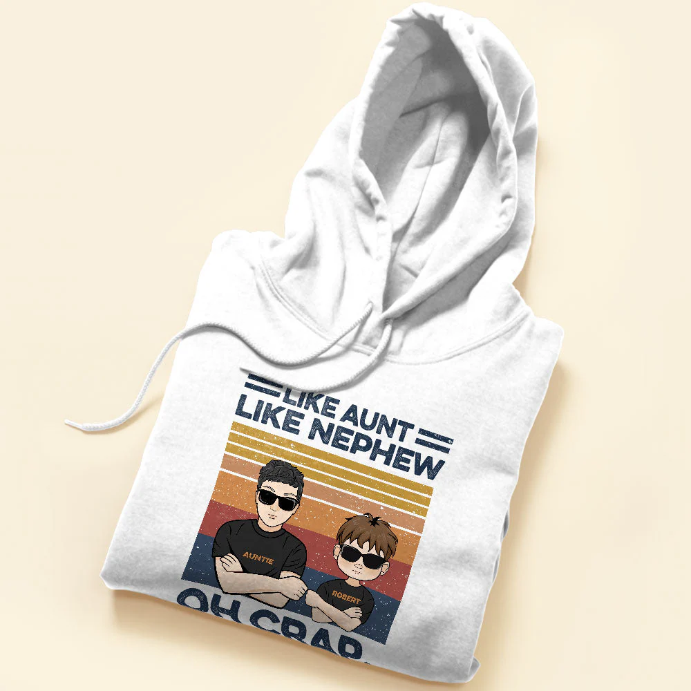 They Call Me Aunt Because Partner In Crime Sounds Like A Bad Influence, Family Custom Shirt, Gift For Aunt - Image 5