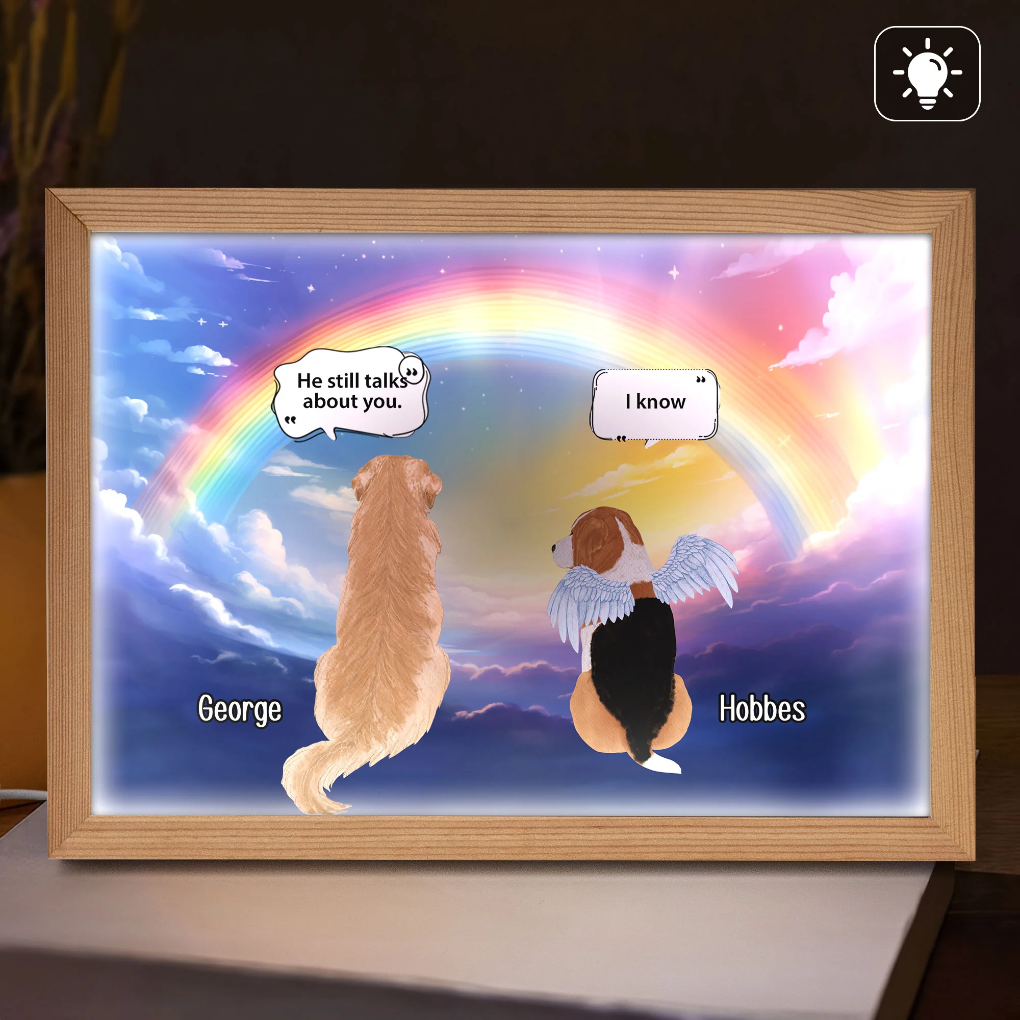 They Still Talk About You - Personalized Light Up Picture Frame - Image 2