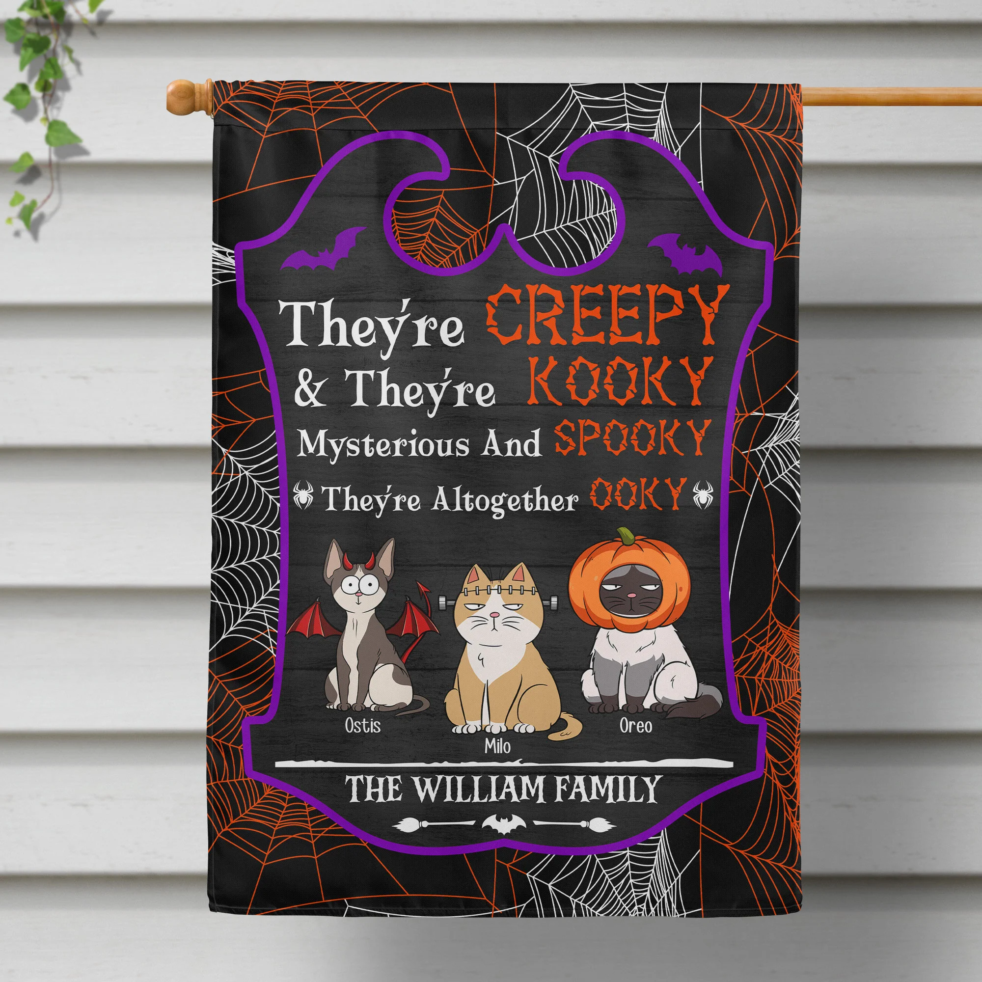 They're Creepy - Personalized Flag - Image 2