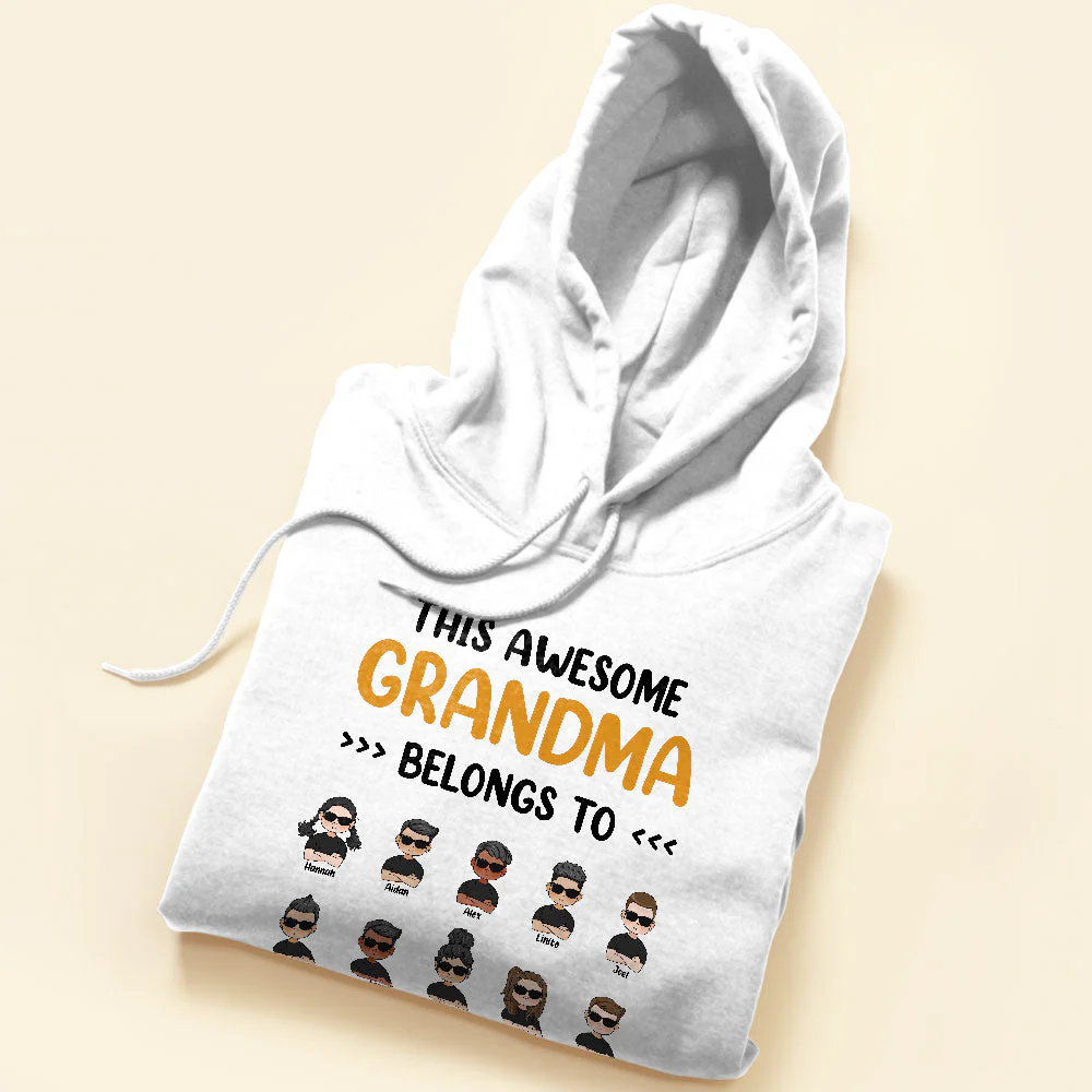 This Awesome Grandpa/Grandma Belongs To - Personalized Shirt - Image 5