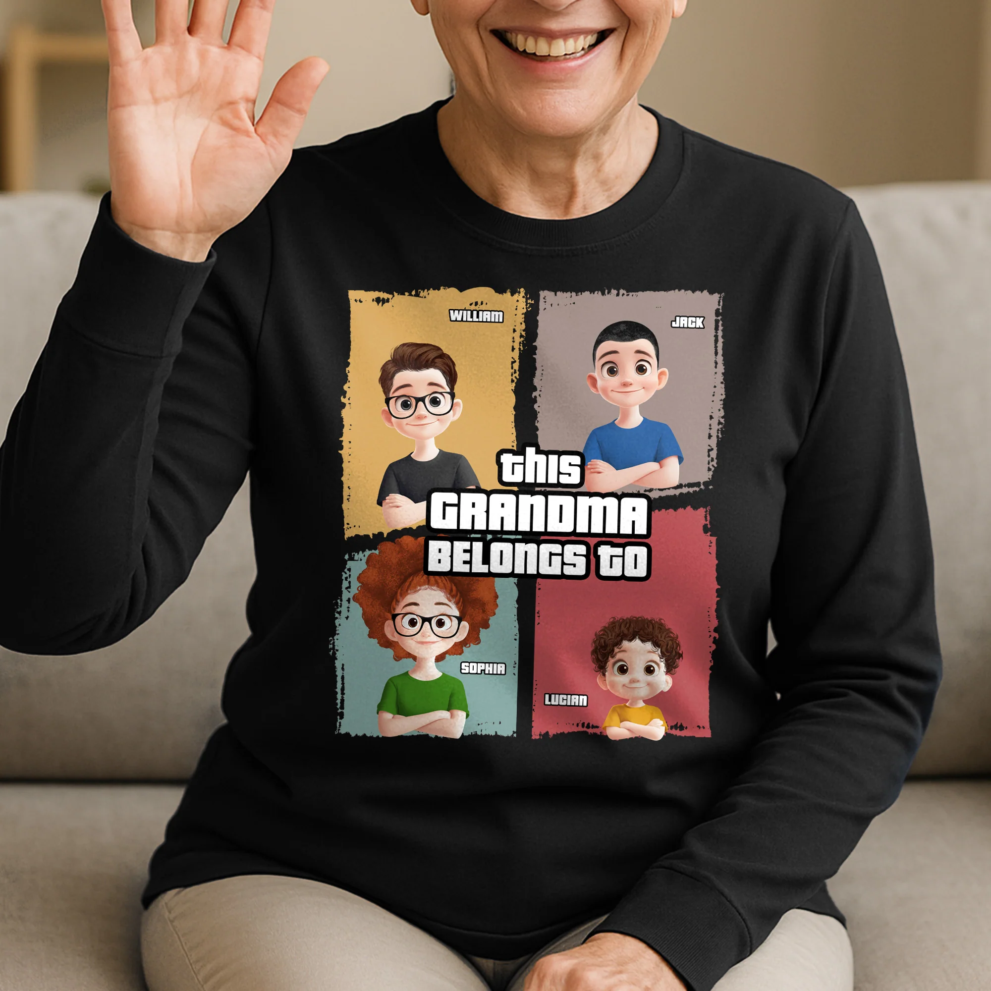 This Belongs To - Custom Long Sleeve T-Shirt - Image 4