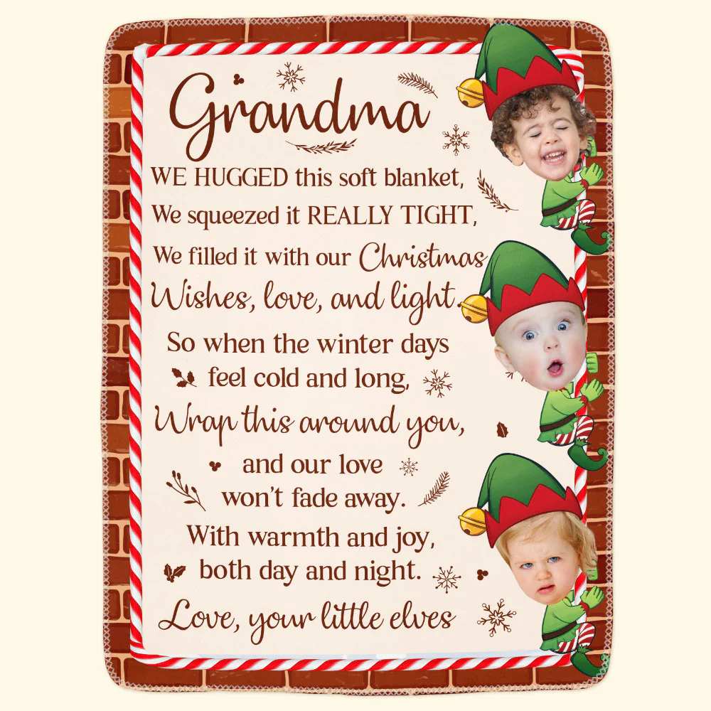 This Blanket Is Our Love For Grandma - Personalized Blanket - Image 2
