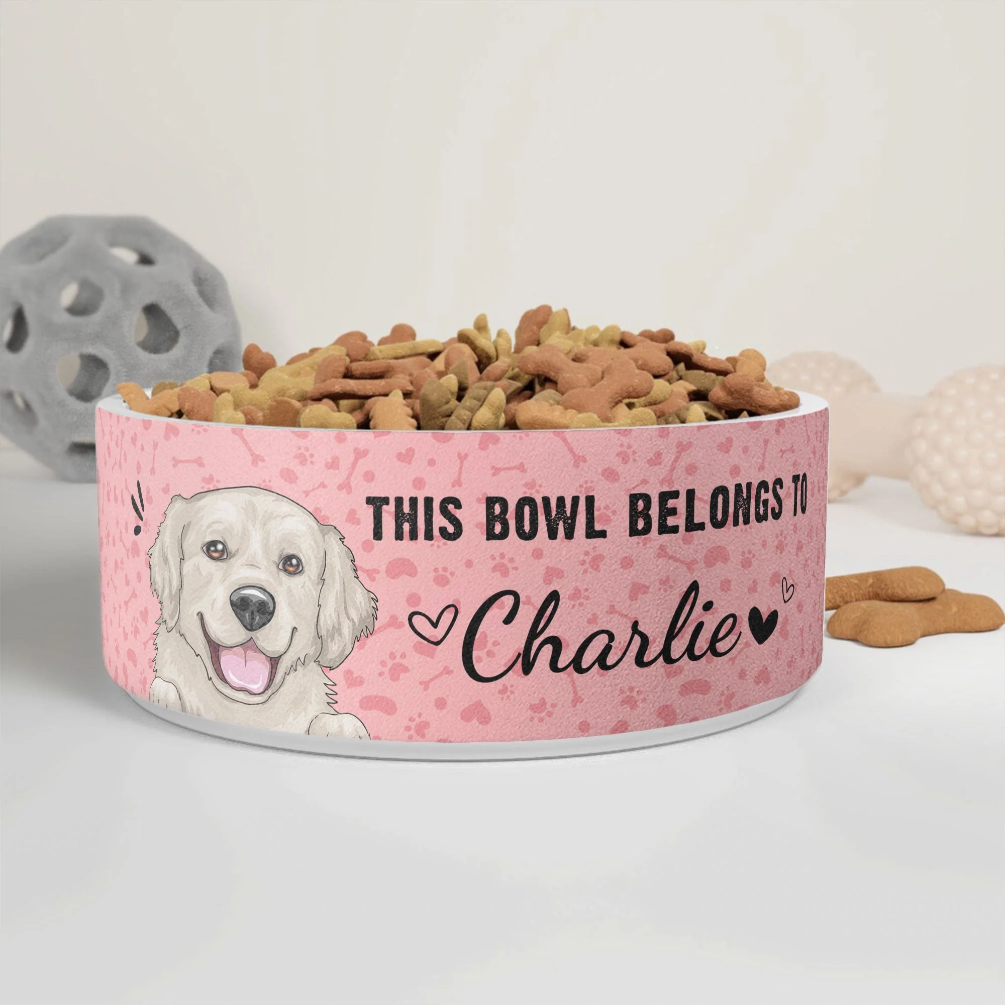 This Bowl Belongs To - Personalized Pet Bowl - Image 3