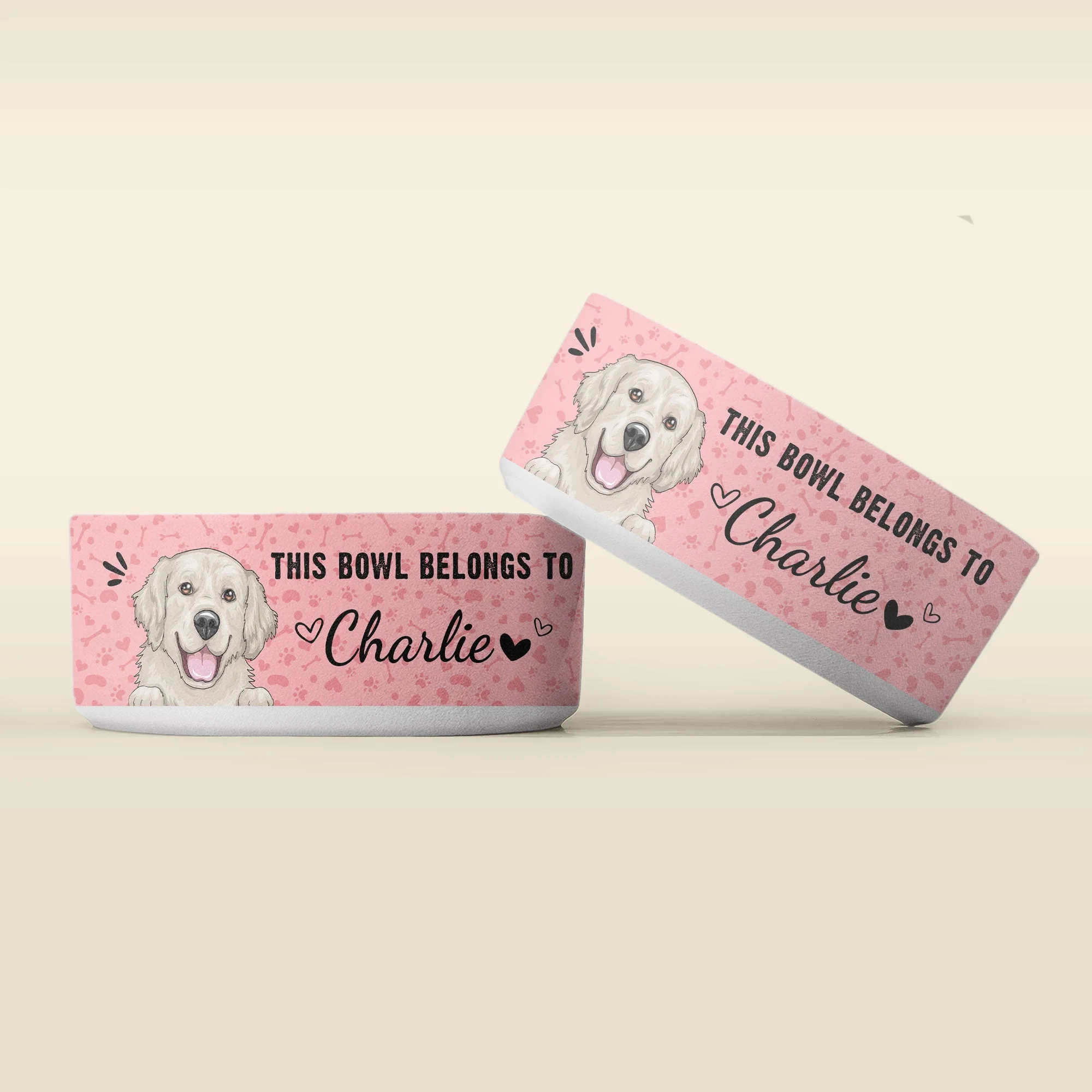 This Bowl Belongs To - Personalized Pet Bowl - Image 4