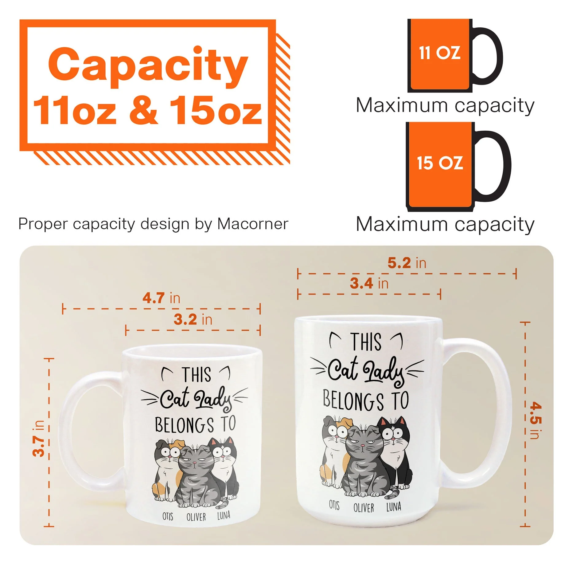 This Cat Lady Belongs To - Personalized Mug - Image 6
