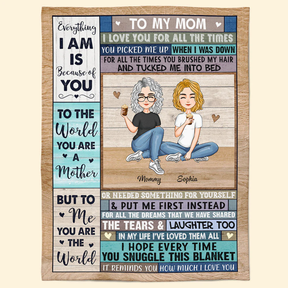 This Cozy Blanket Reminds You How Much We Love You - Personalized Mom Blanket - Image 7