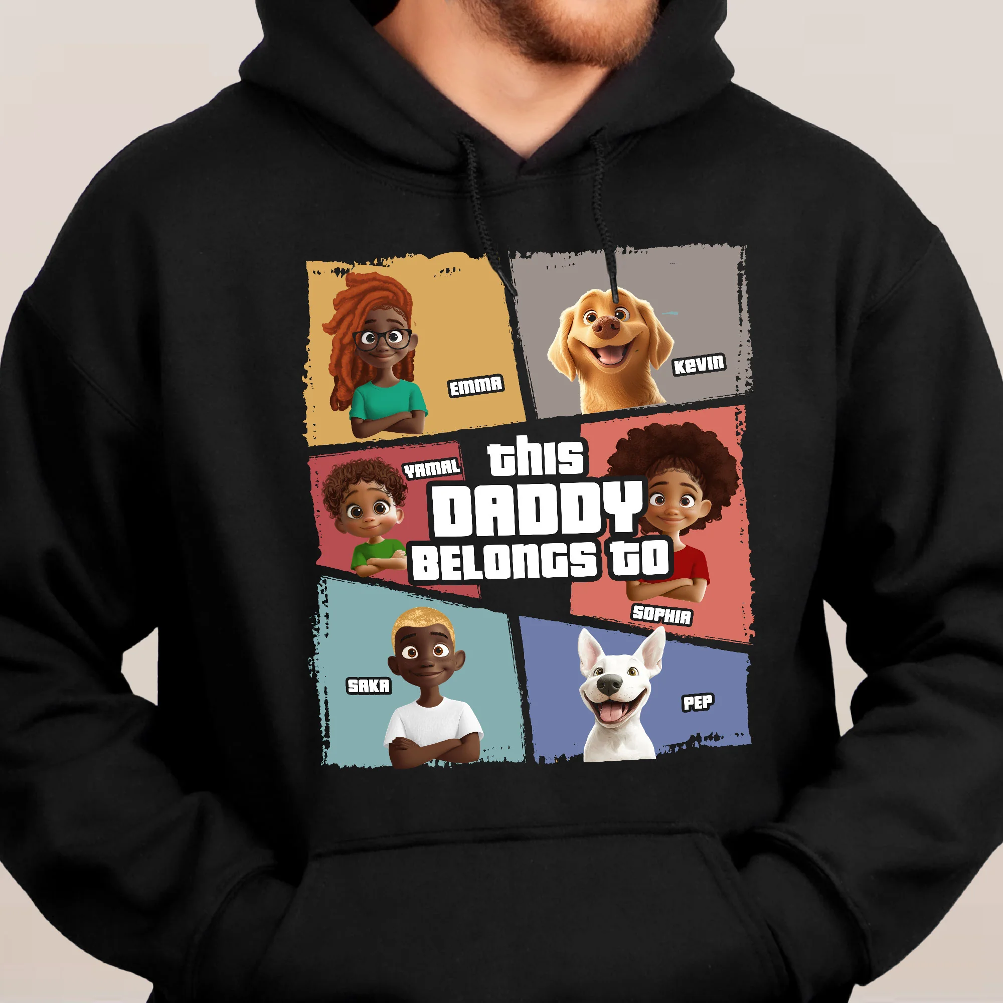 This Daddy Belongs To New Version - Personalized Shirt - Image 6