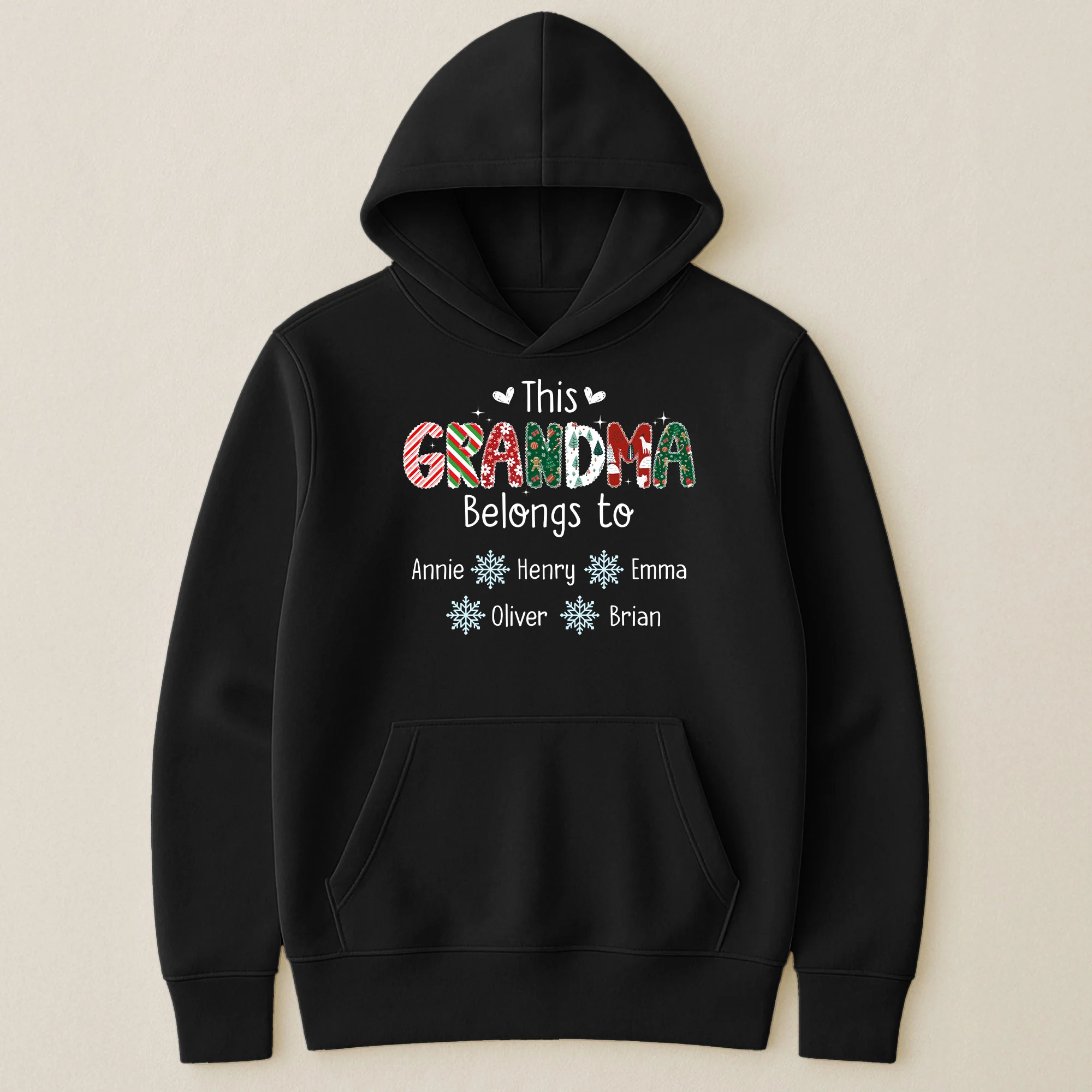 This Grandma Belongs To Christmas Vibe - Personalized Shirt - Image 5