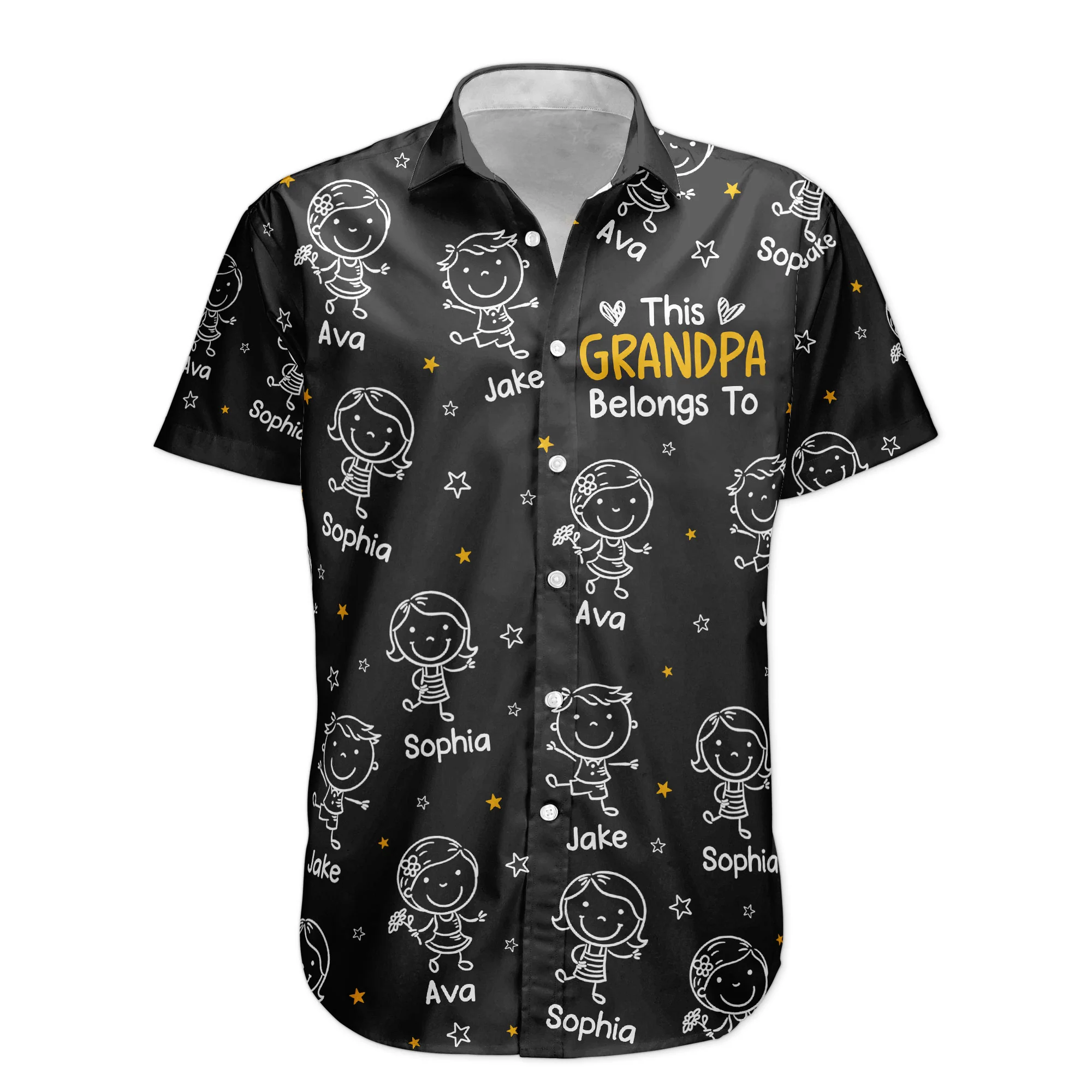 This Grandpa Belongs To Doodle - Personalized Hawaiian Shirt - Image 4