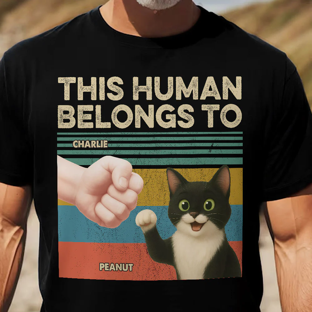 This Human Belongs To - Personalized Shirt - Image 2