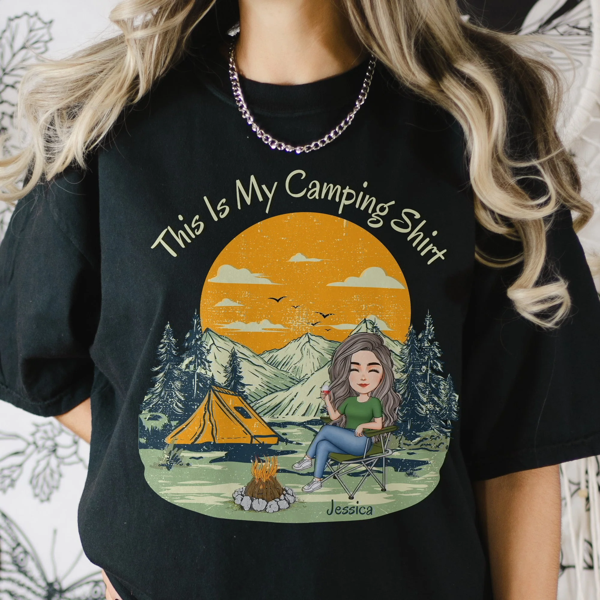 This Is My Camping Shirt - Personalized Comfort Tee - Image 2