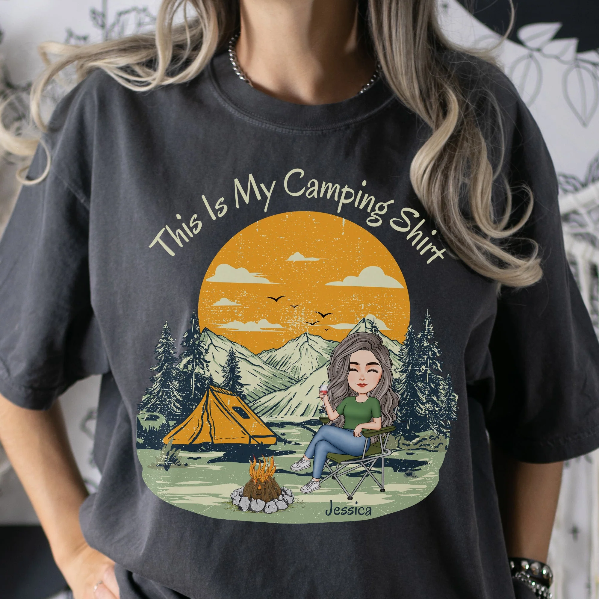 This Is My Camping Shirt - Personalized Comfort Tee - Image 3