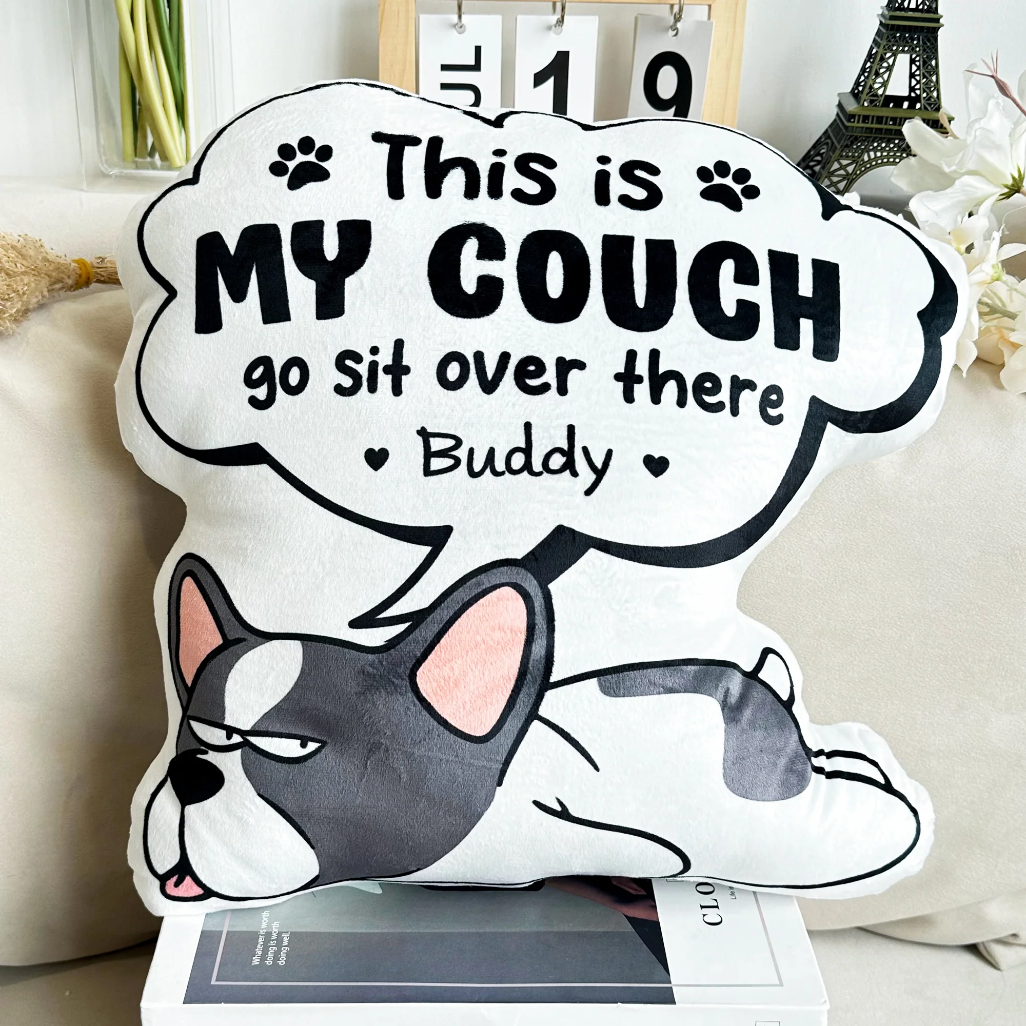This Is My Couch Go Sit Over There - Personalized Custom Shaped Pillow - Image 3