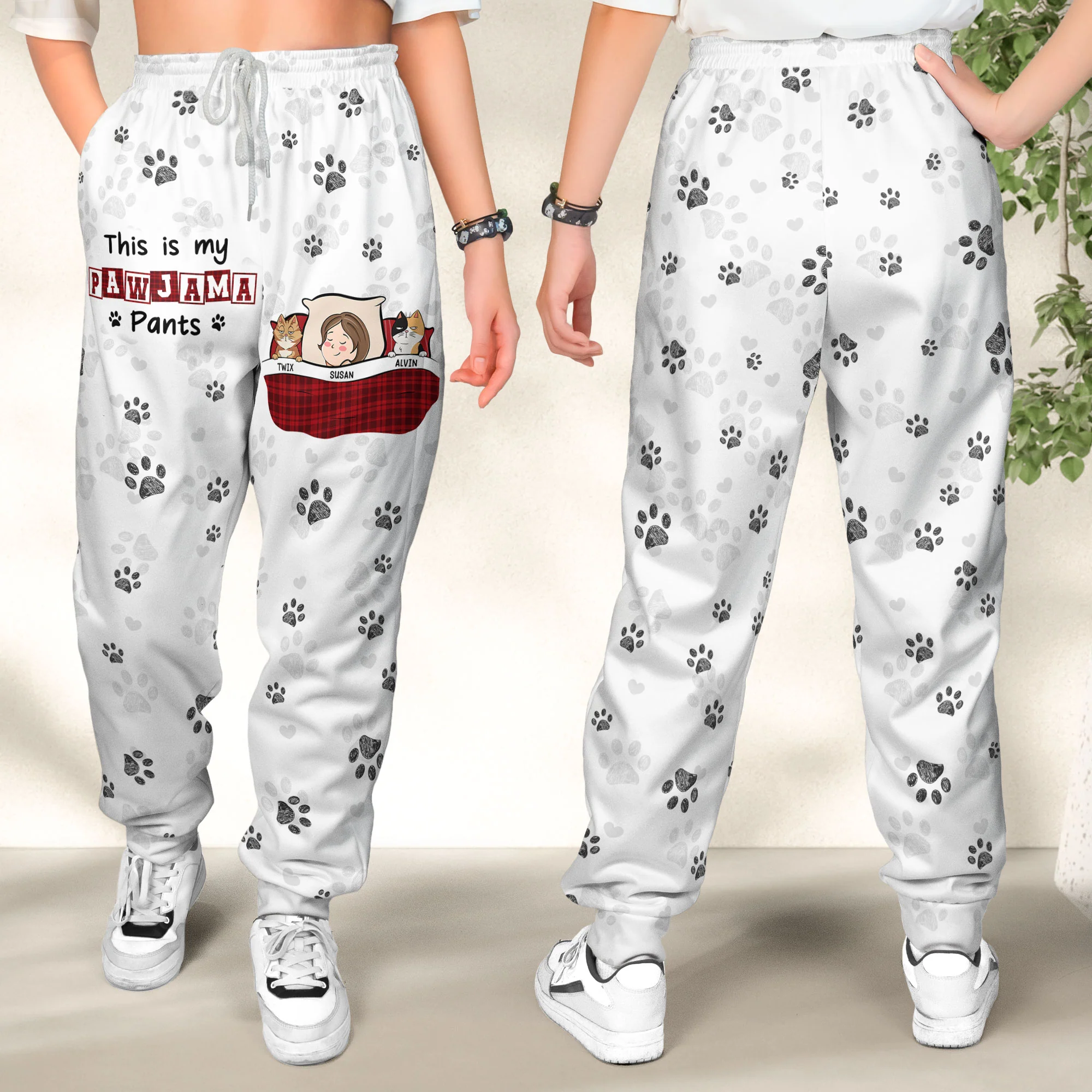 This Is My Pawjama Pants - Personalized Sweatpants - Image 2