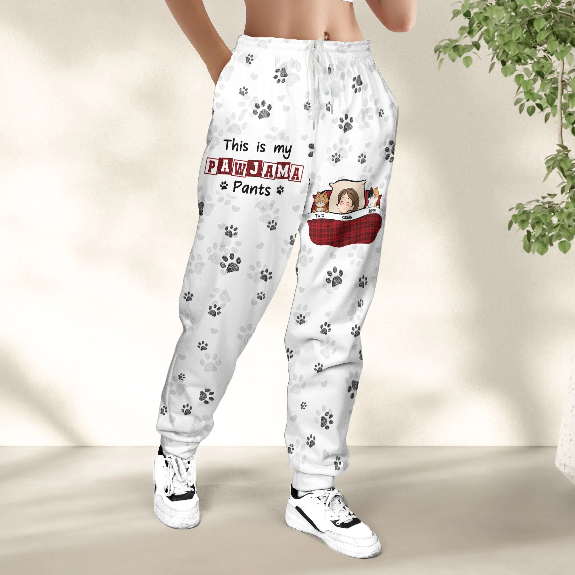 This Is My Pawjama Pants - Personalized Sweatpants - Image 3