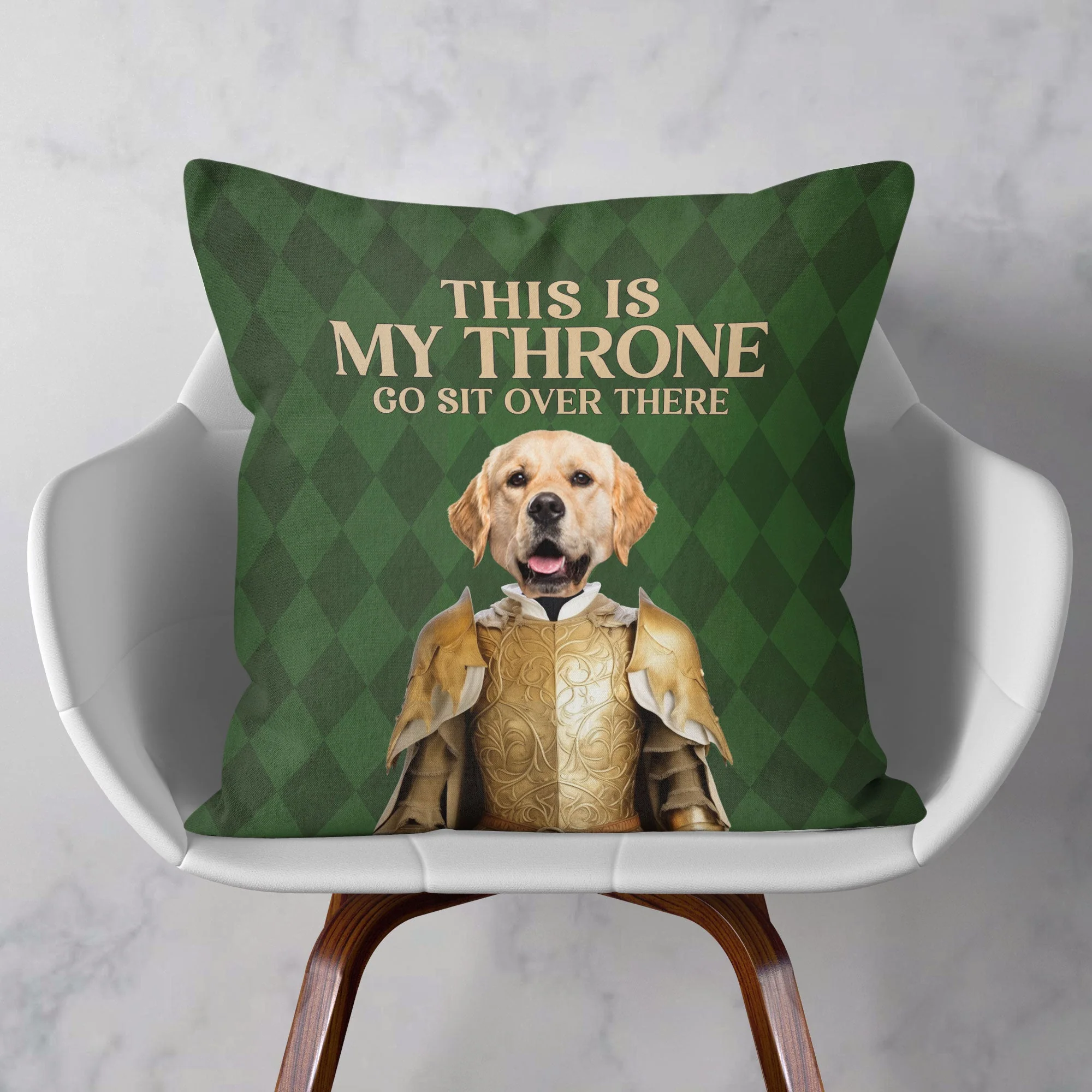 This Is My Throne - Personalized Photo Pillow (Insert Included) - Image 6