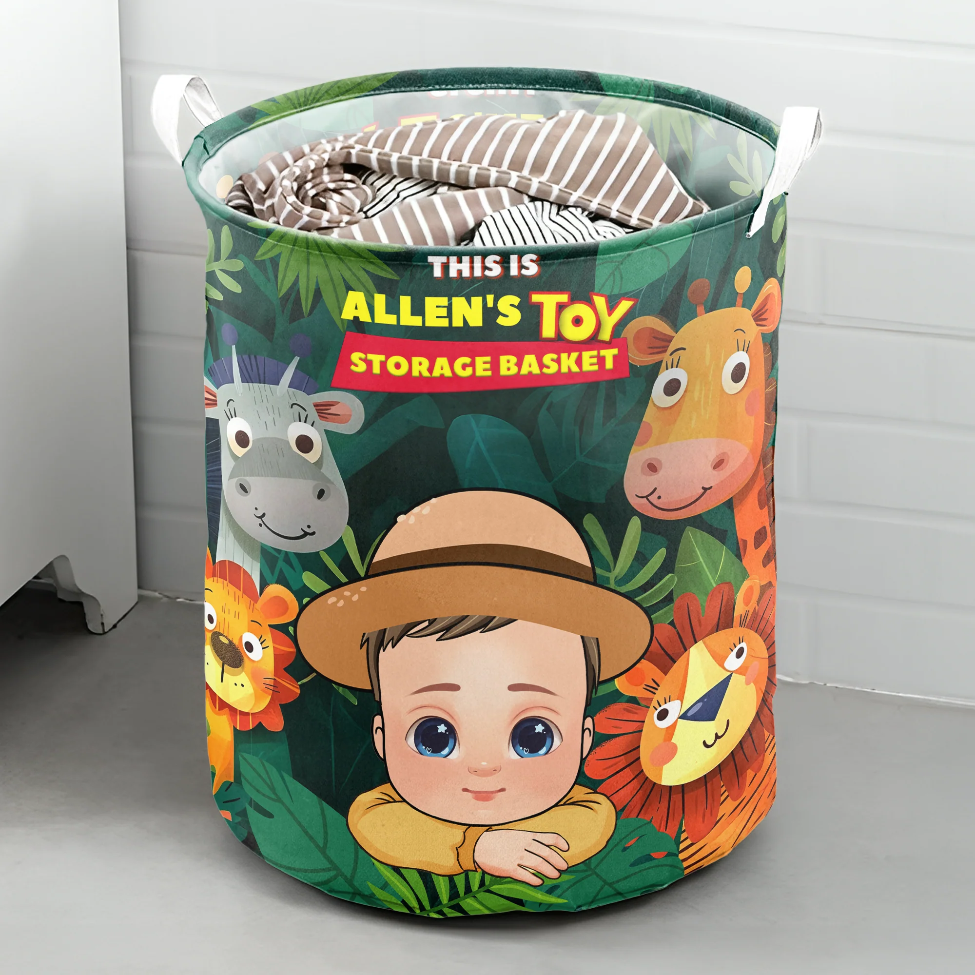 This Is My Toy Storage Basket - Personalized Laundry Storage Basket - Image 4