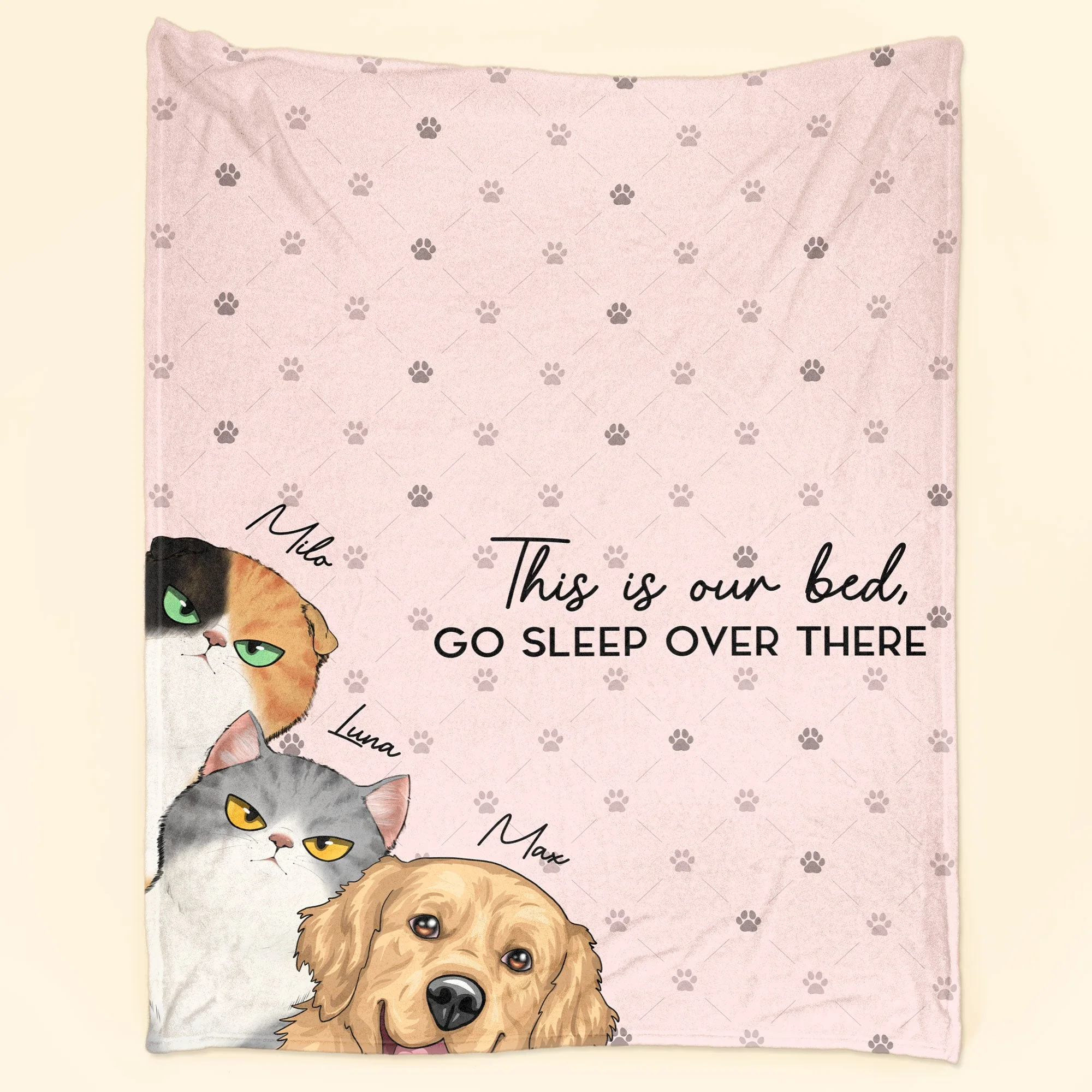 This Is Our Bed - Personalized Blanket