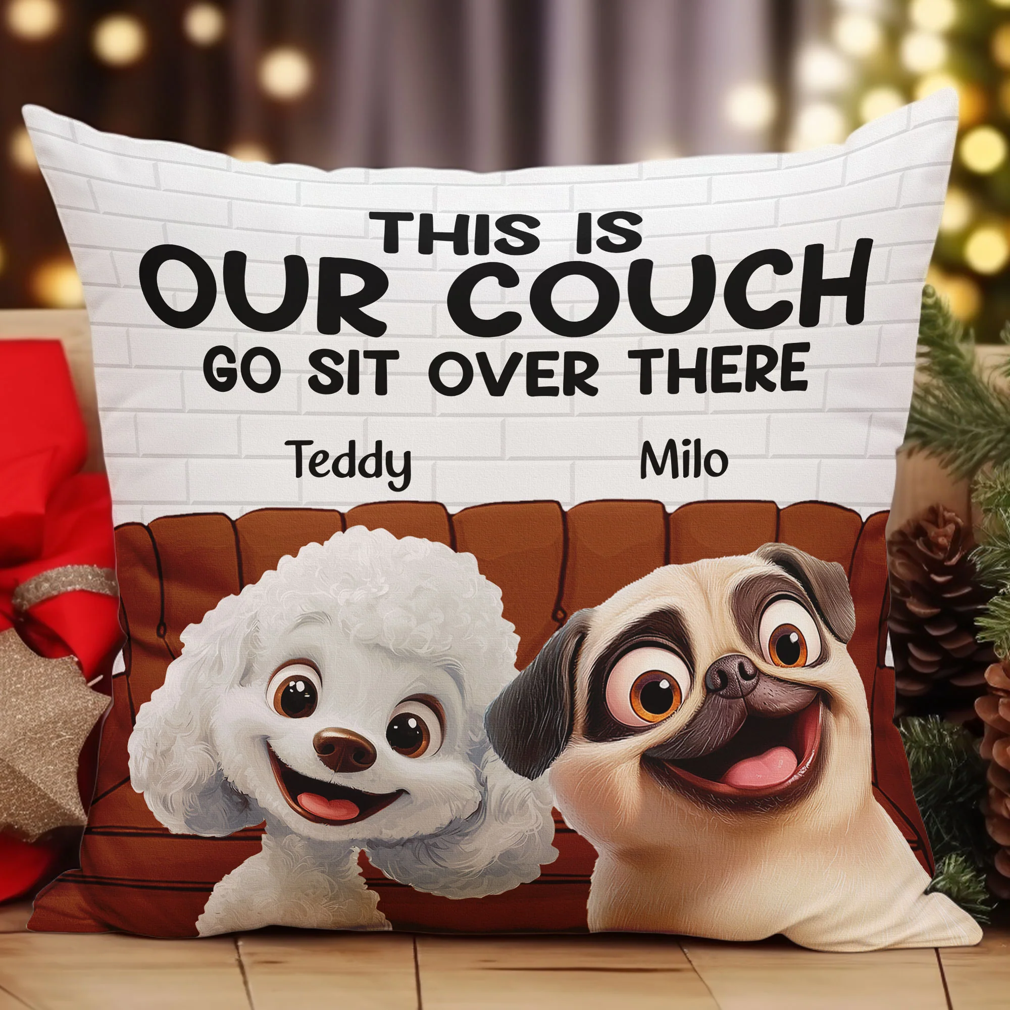 This Is Our Couch - New Cartoon Pet - Personalized Pillow (Insert Included) - Image 4